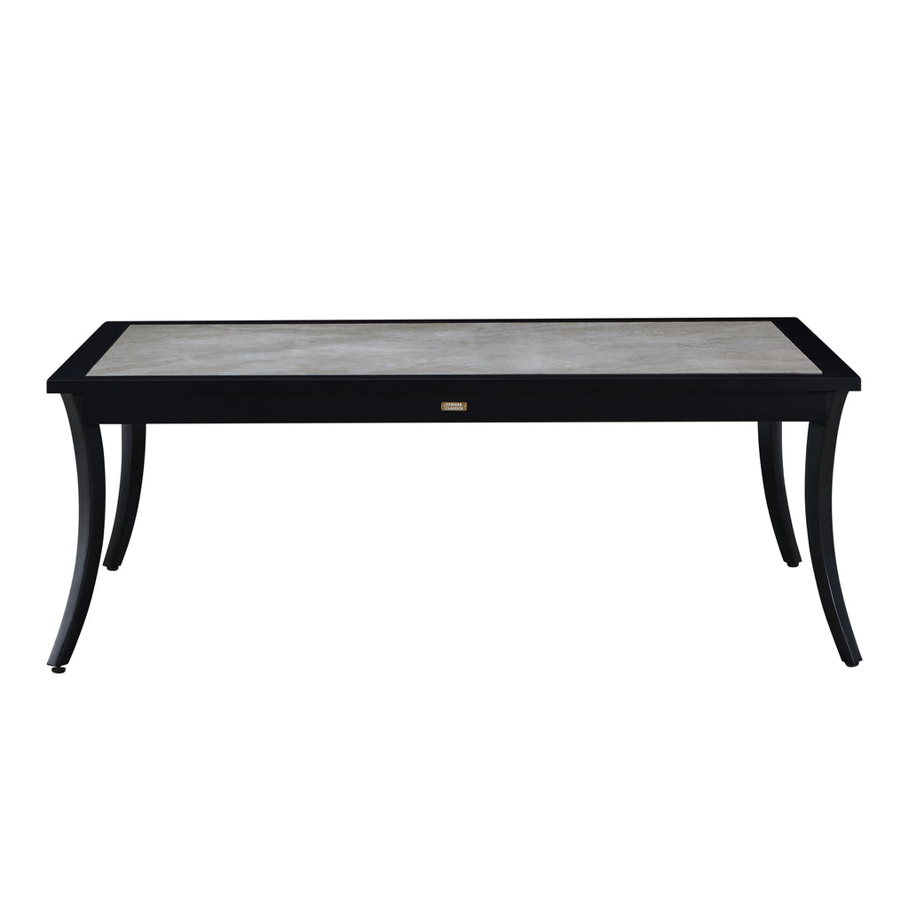 Bermuda Aluminum with Porcelain Top Coffee Table