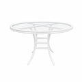 Palm Court Round Dining Table W/Glass