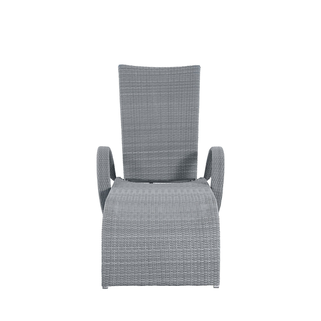Halo Wicker Outdoor Armless Chaise Lounge
