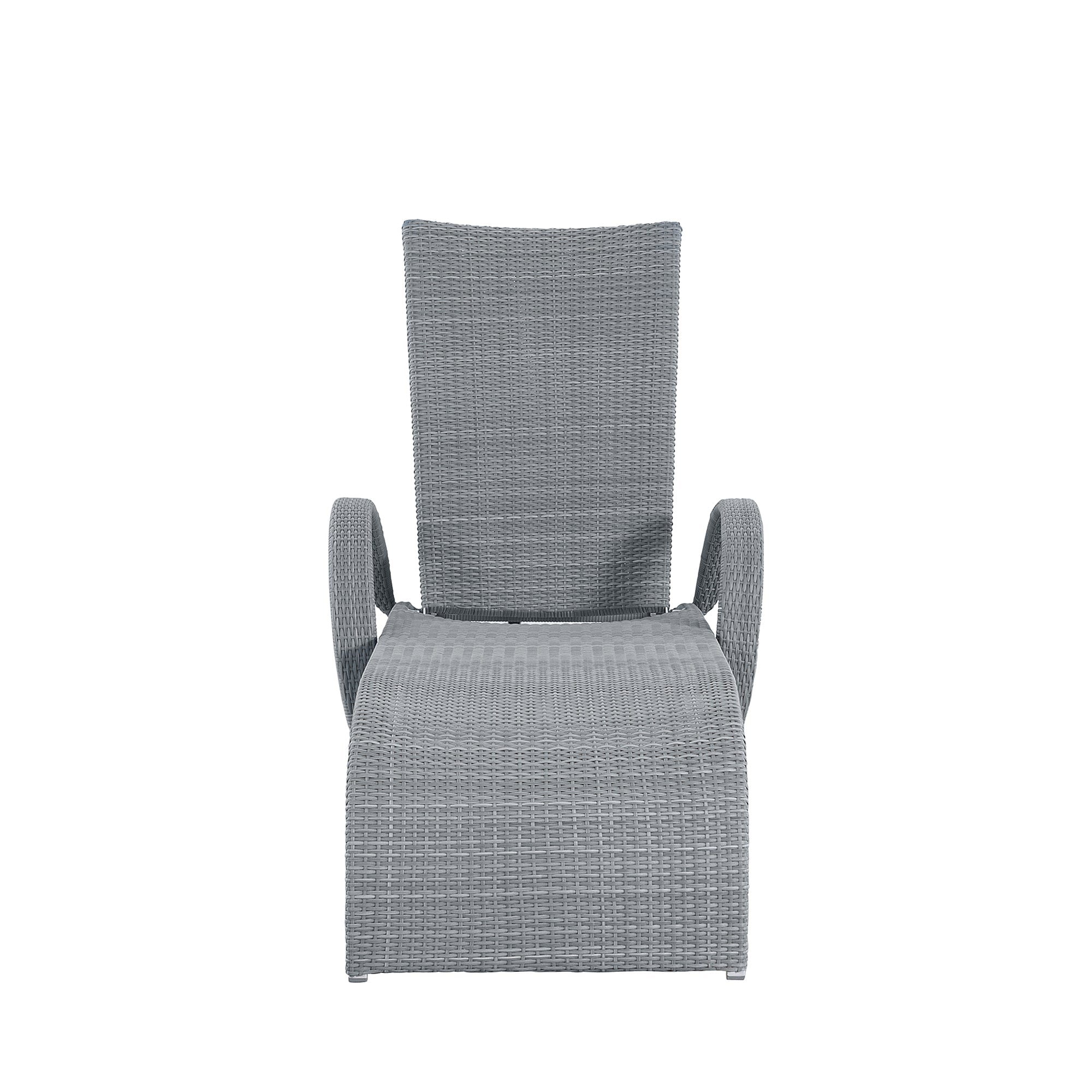 Halo Wicker Outdoor Armless Chaise Lounge
