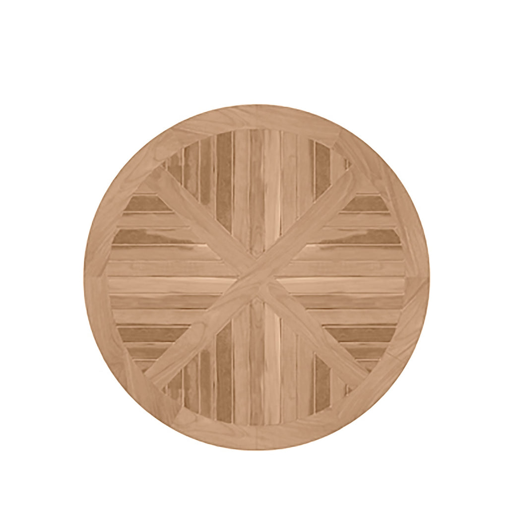 Lakeshore Teak Round Outdoor Pedestal Dining Table