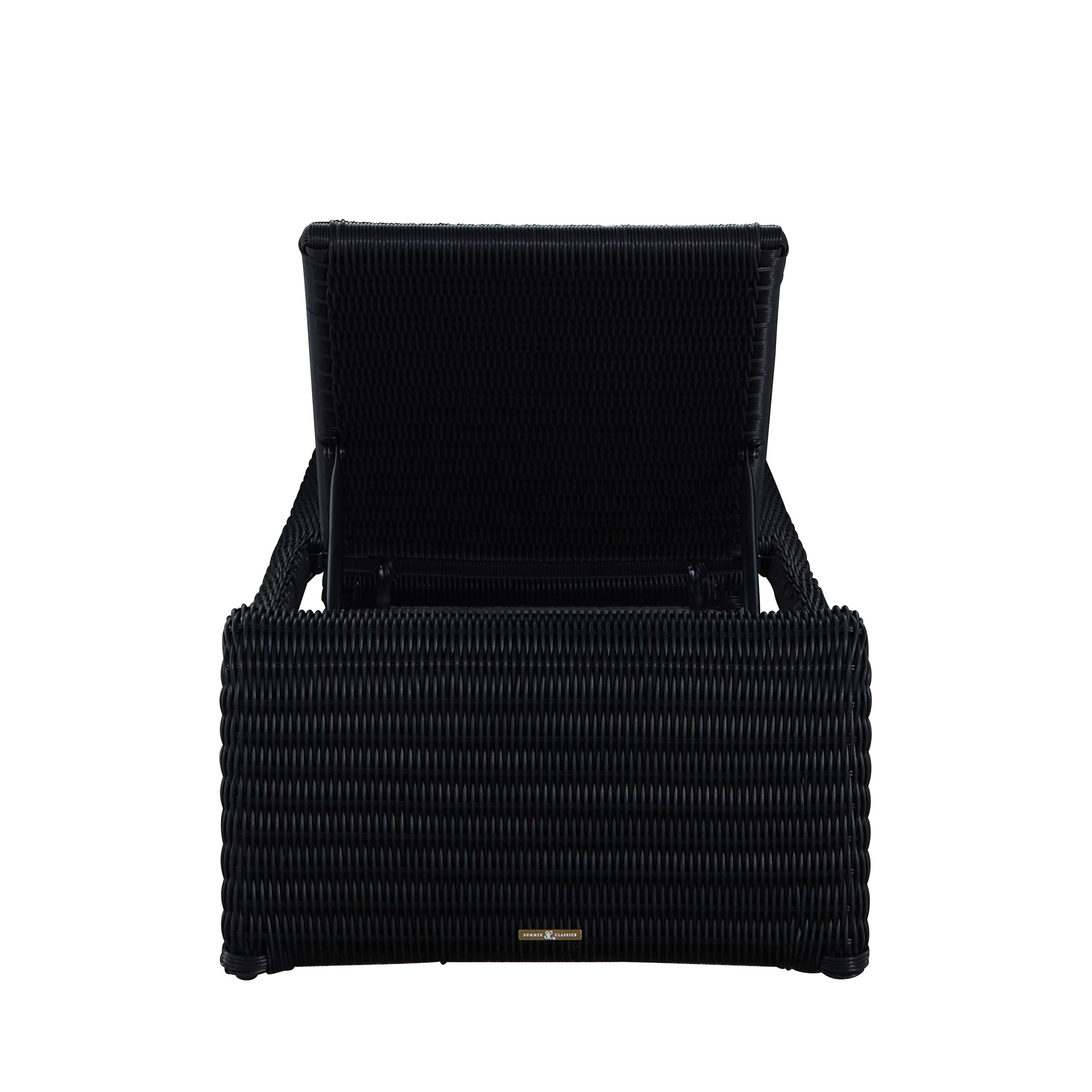 Como Resin Wicker Chaise