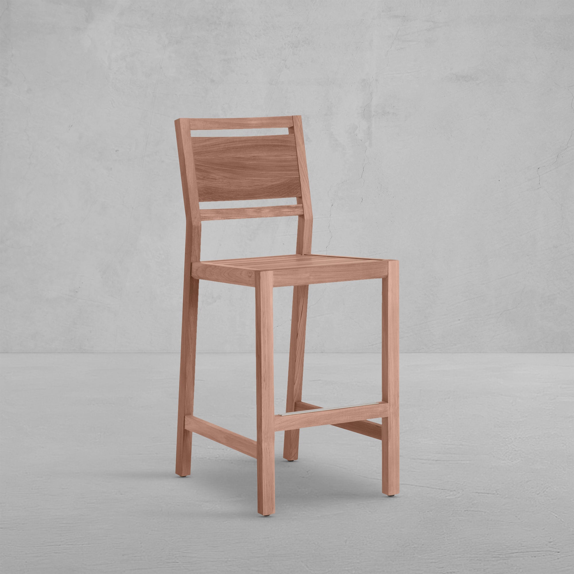 Avondale Teak Outdoor Bar Stool