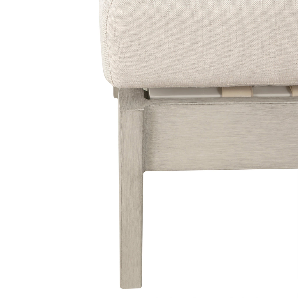 Kennebunkport Aluminum Outdoor Woven Ottoman