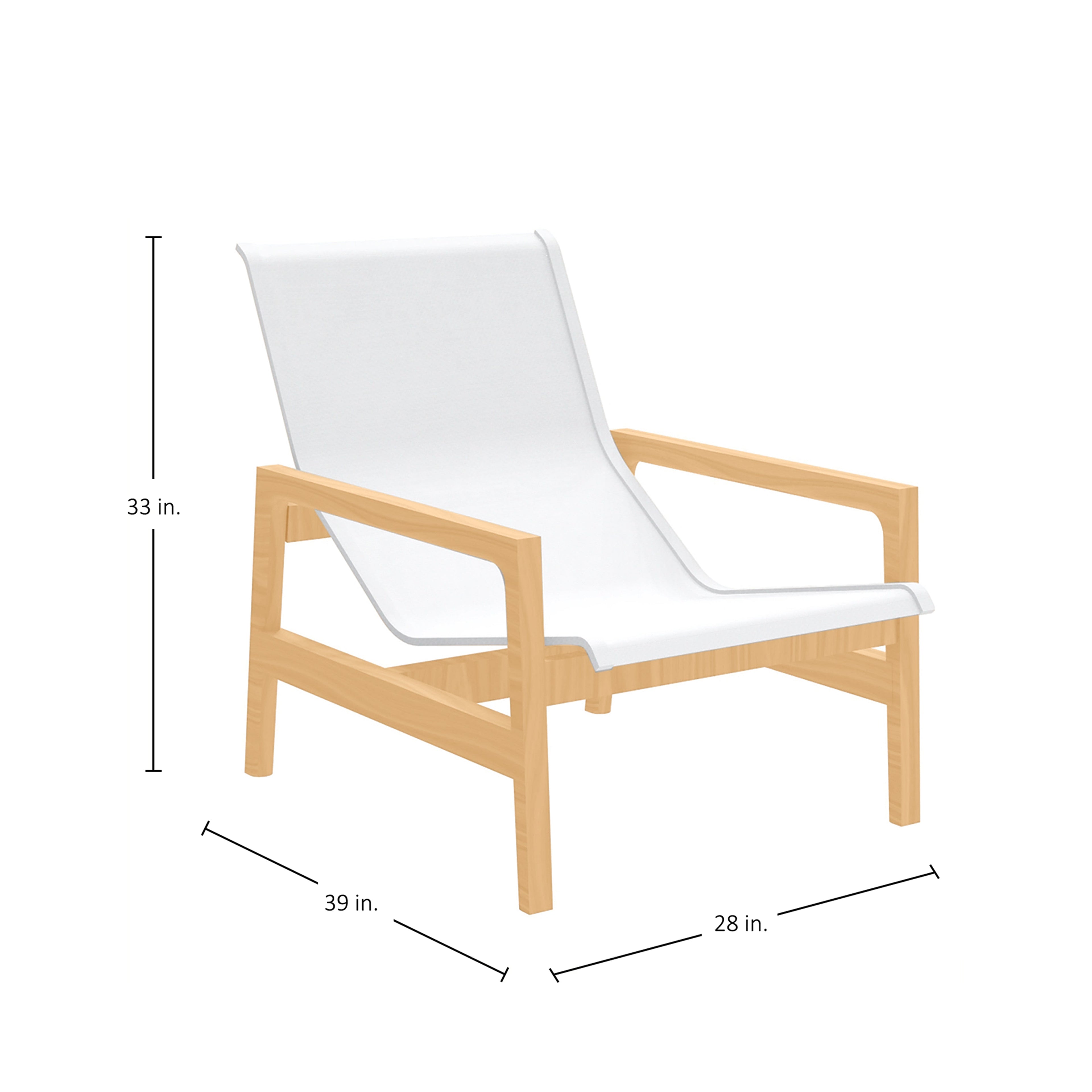 Seashore N-Dura Wood Outdoor Easy Chair