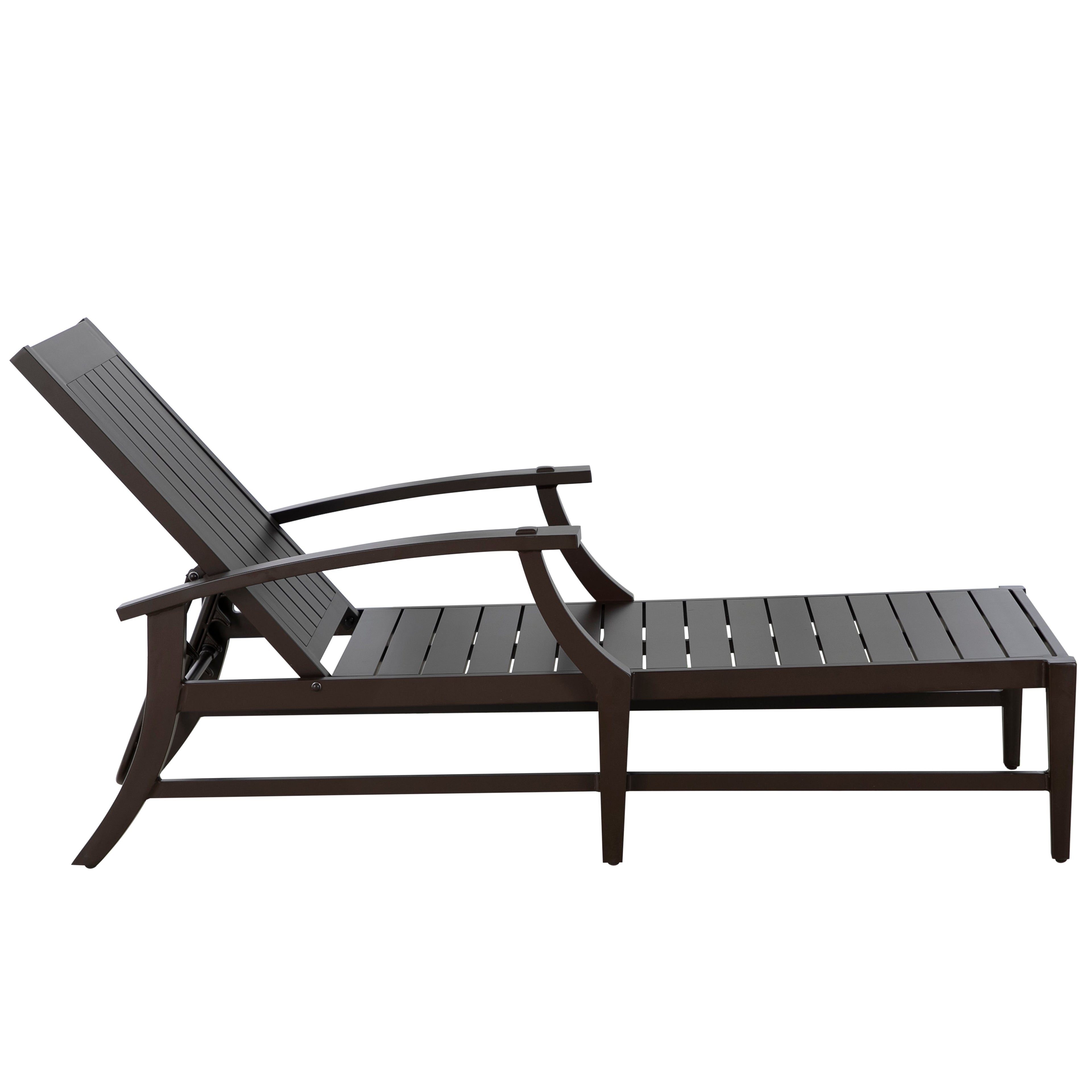 Croquet Aluminum Outdoor Chaise Lounge