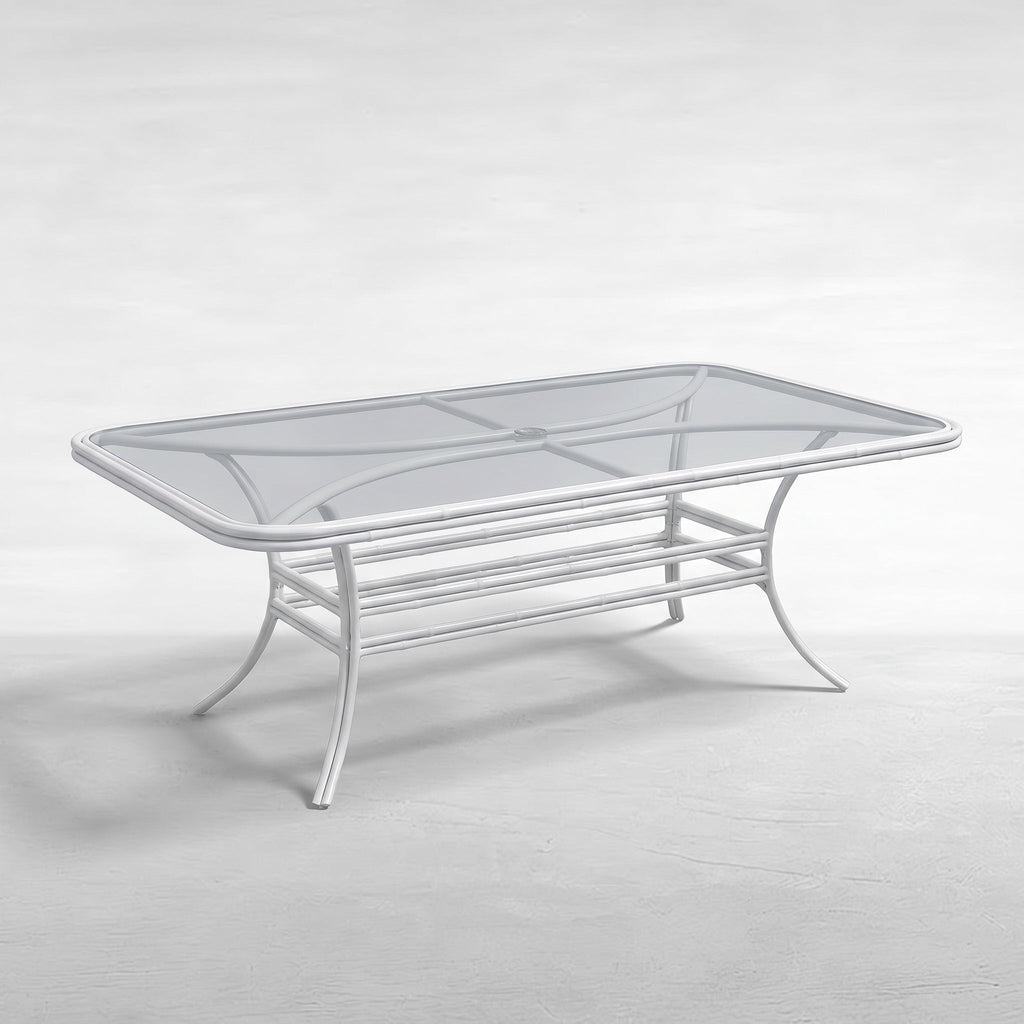 Palm Court Rect Dining Table W/Glass
