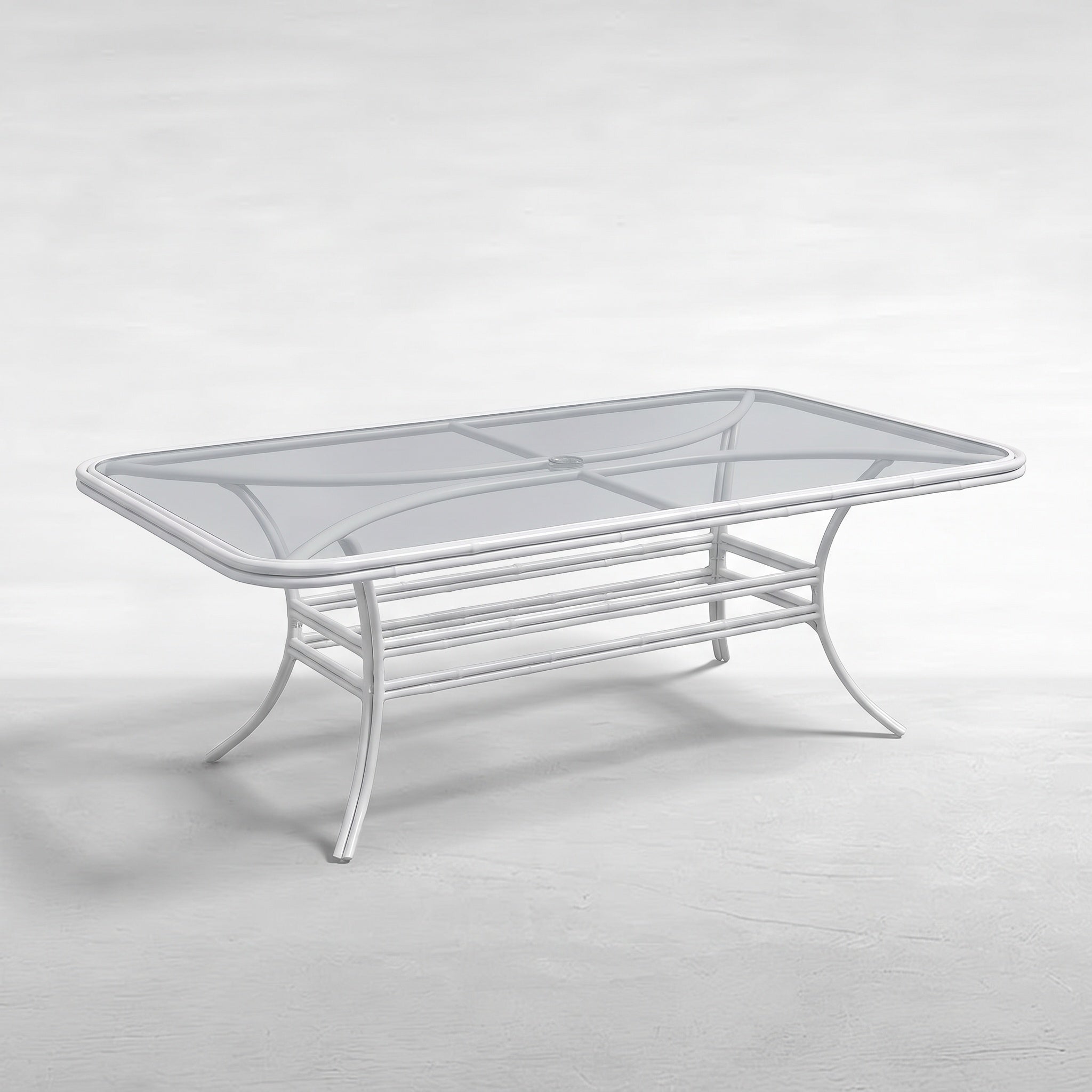 Palm Court Rect Dining Table W/Glass
