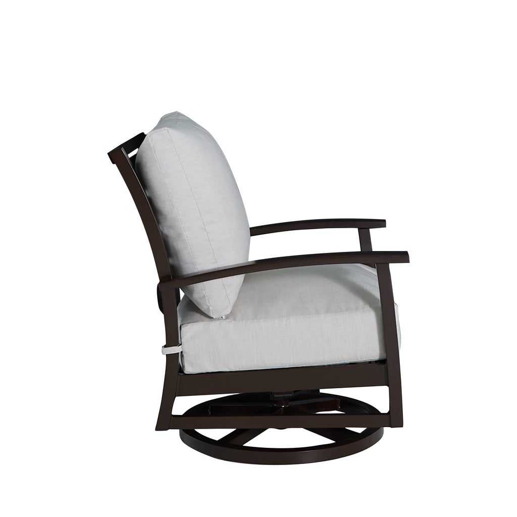 Charleston Aluminum Swivel Rocker Lounge Chair
