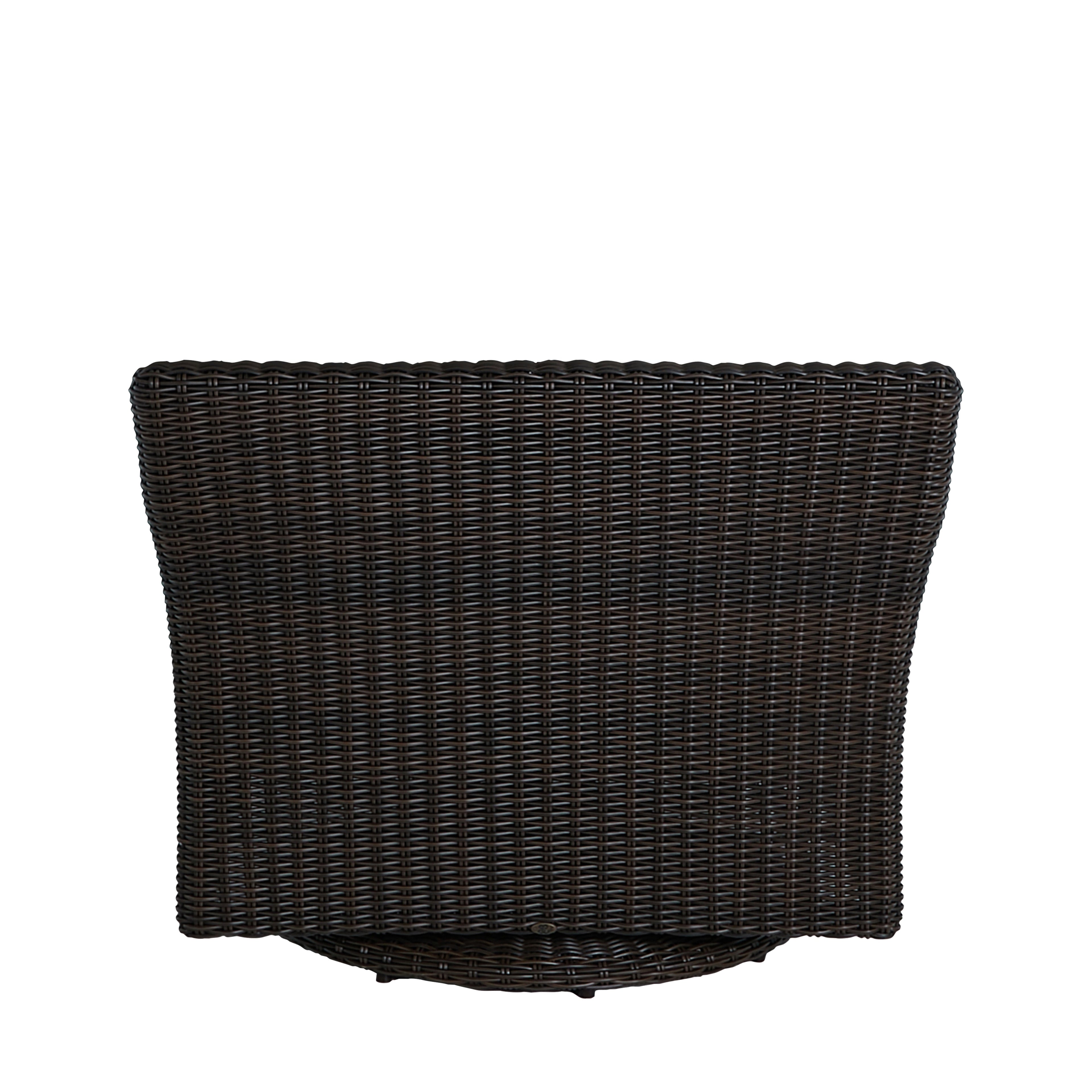 Club Woven Resin Wicker Swivel Glider Chair