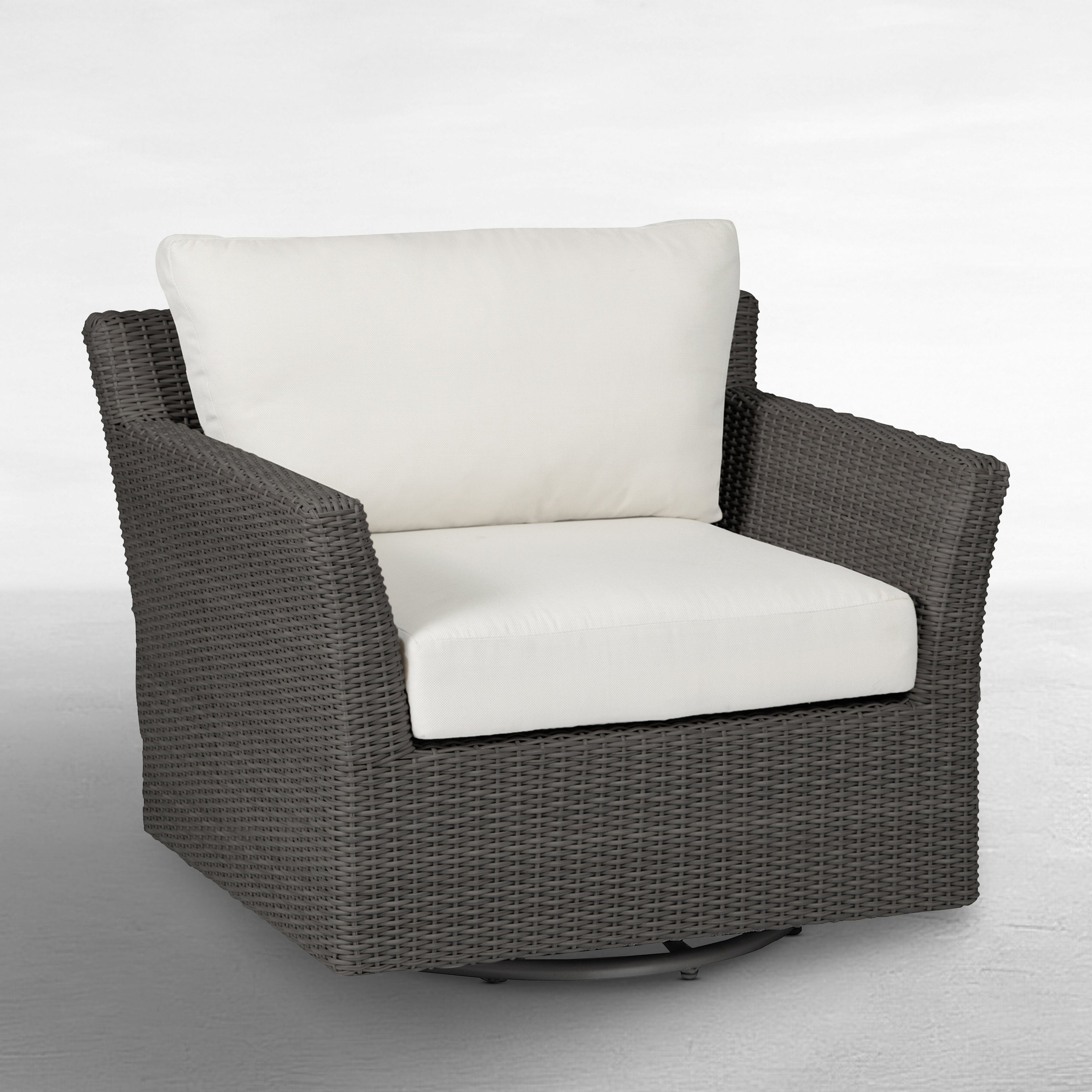 Club Woven Resin Wicker Swivel Glider Chair