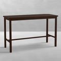 Club Aluminum 67"x 28" Rectangle Outdoor Bar Table