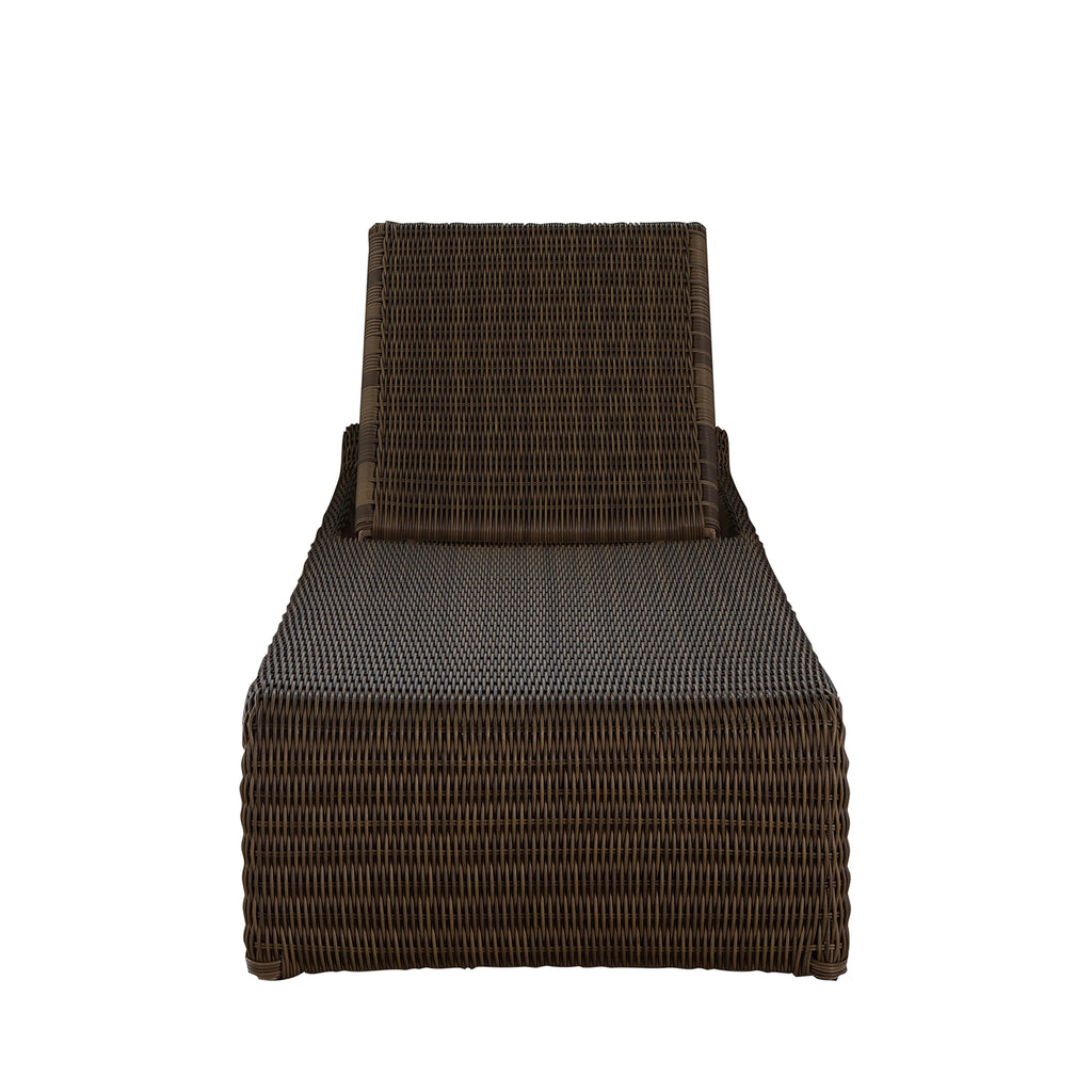 Como Resin Wicker Chaise