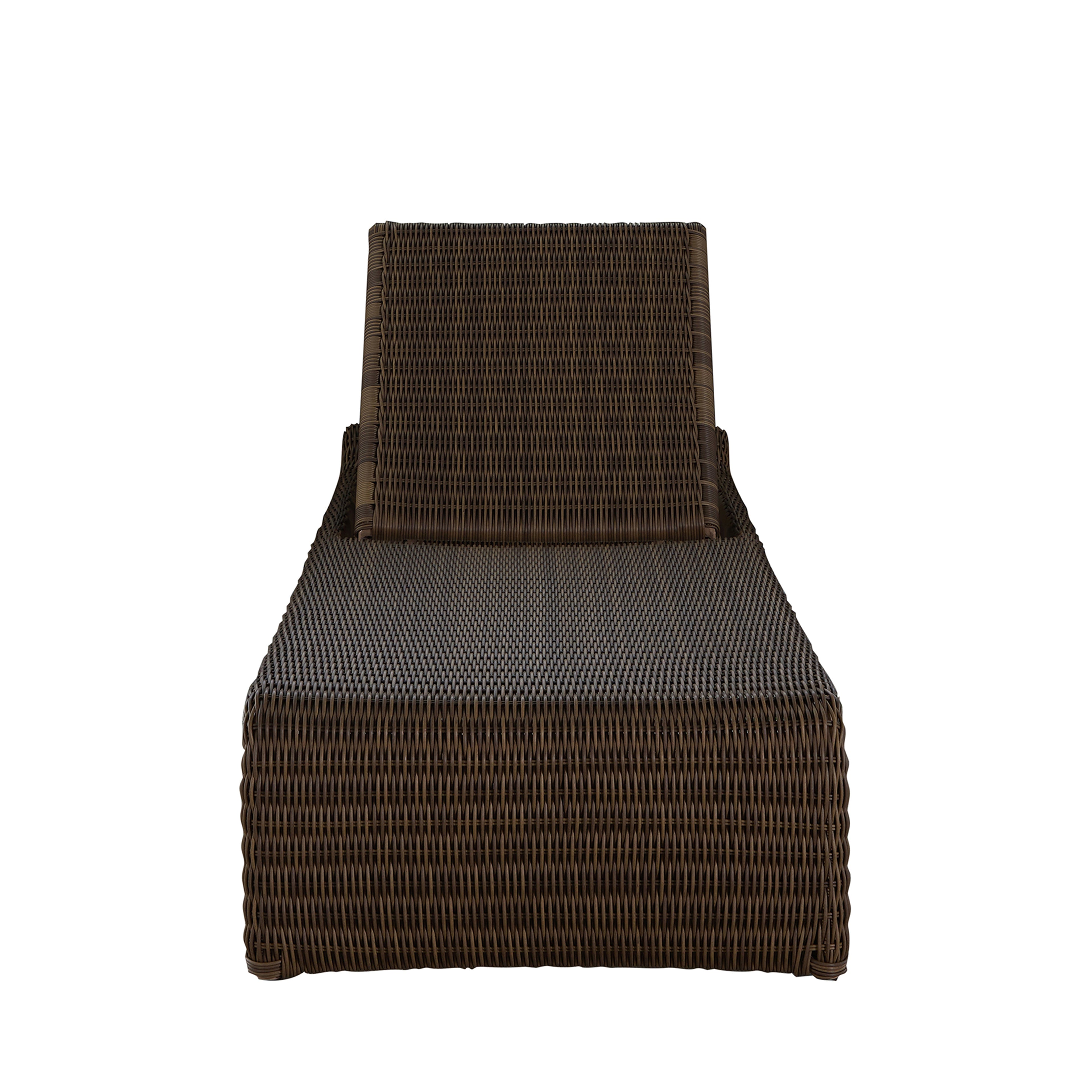 Como Resin Wicker Chaise