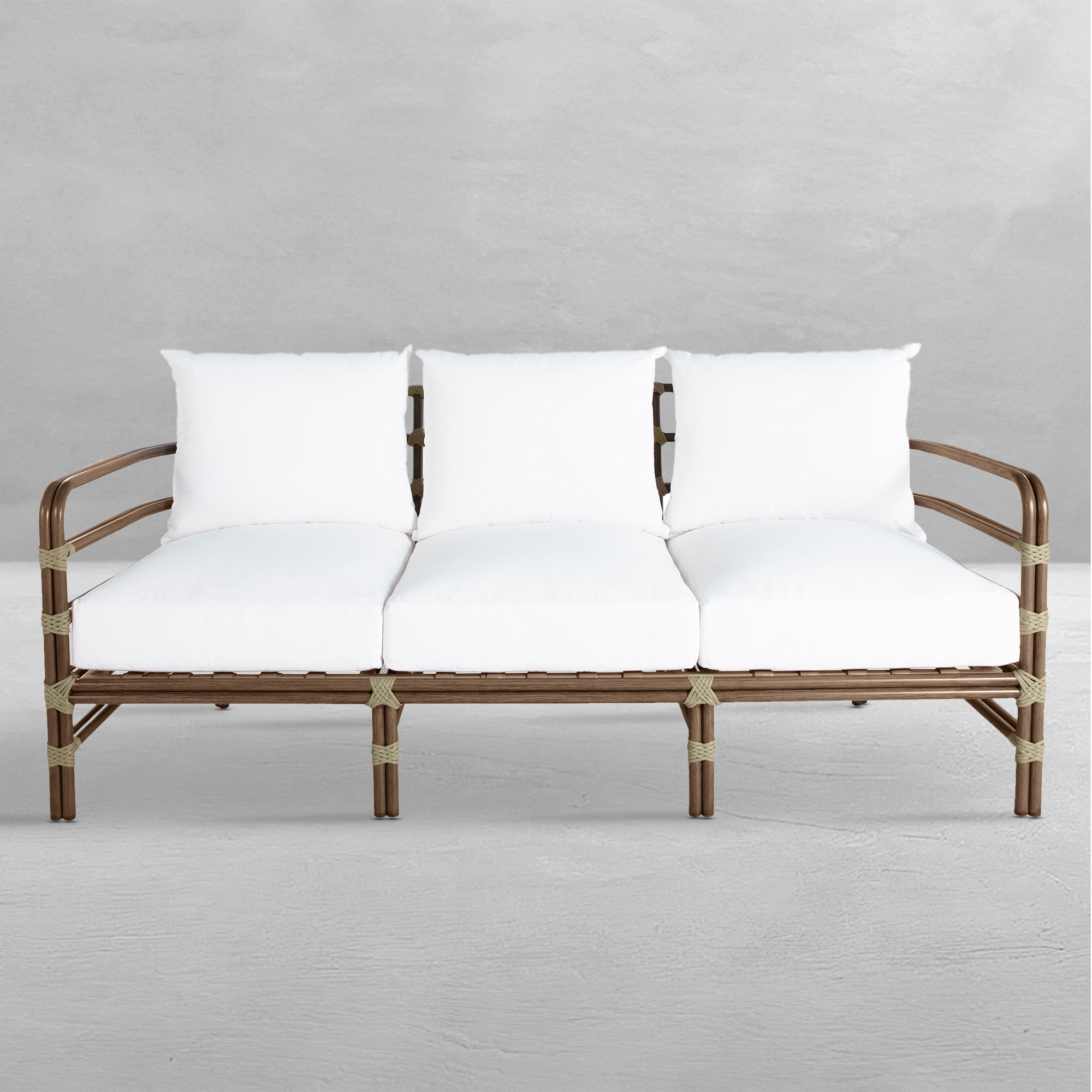 Malibu N-Dura Resin Wicker Outdoor High Back Sofa