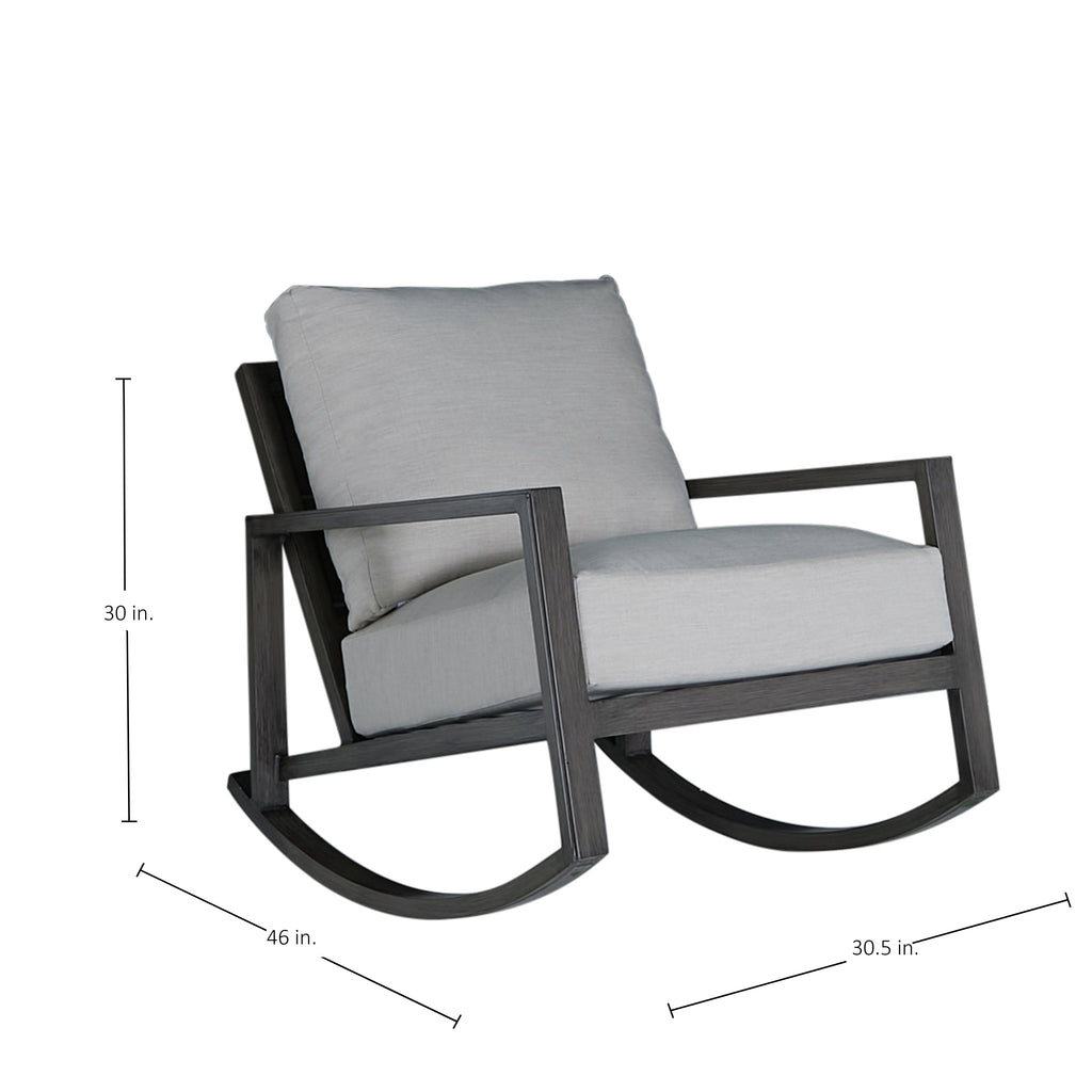 Avondale Aluminum Outdoor Lounge Rocker Chair
