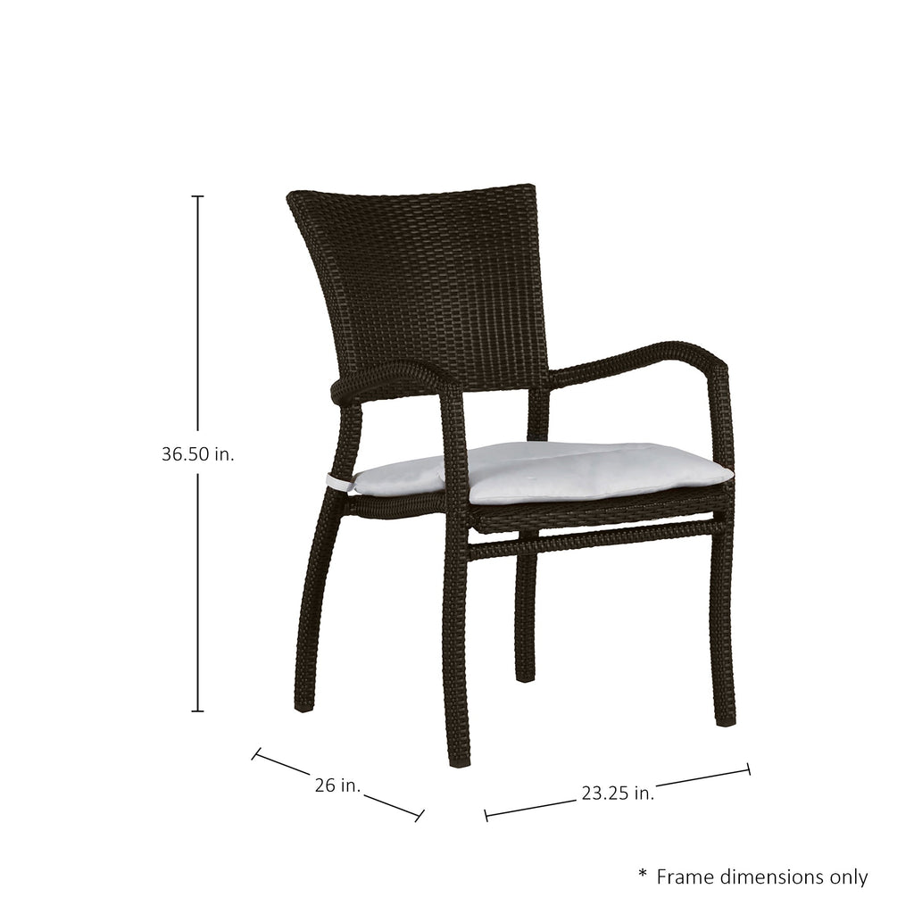 Skye Woven Resin Wicker Outdoor Arm Chair