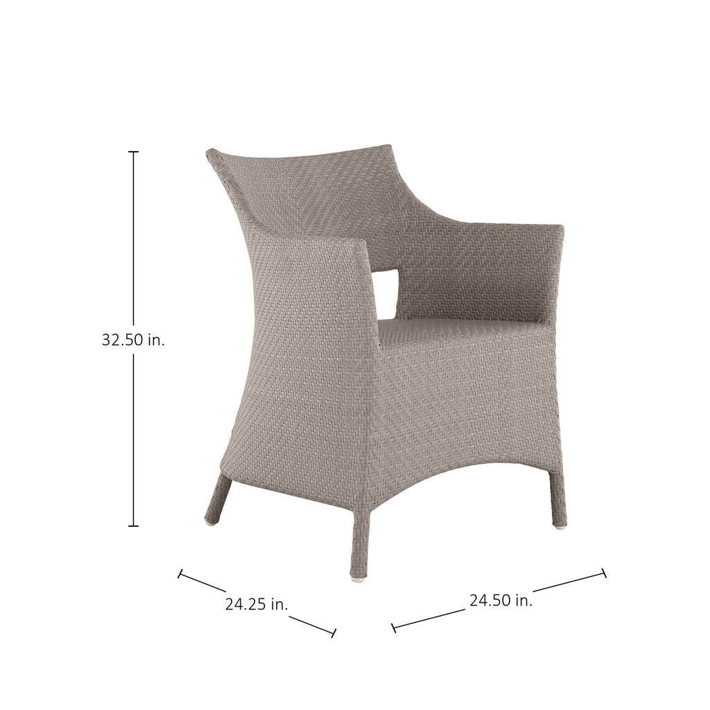Bari N-Dura Resin Wicker Outdoor Arm Chair