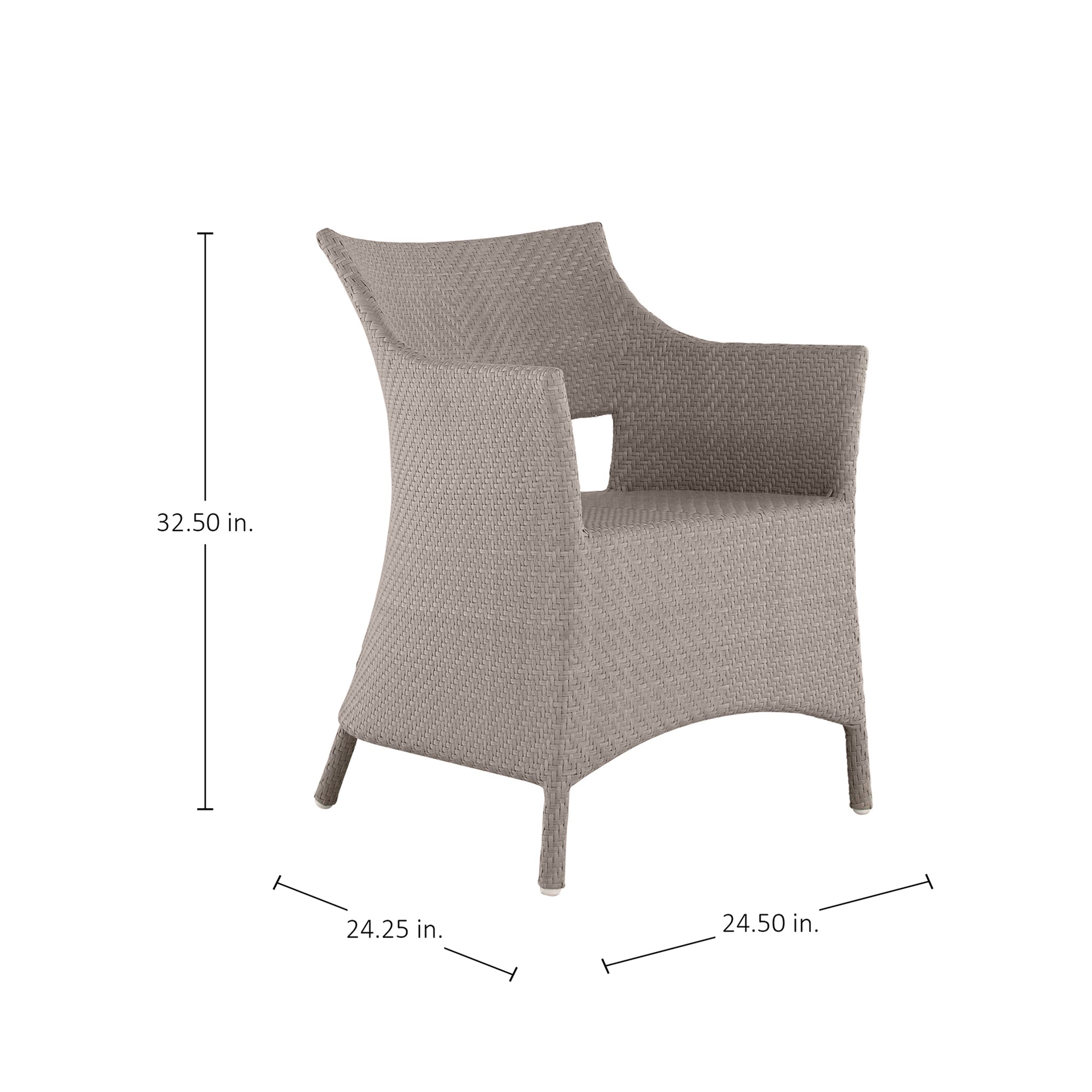 Bari N-Dura Resin Wicker Outdoor Arm Chair