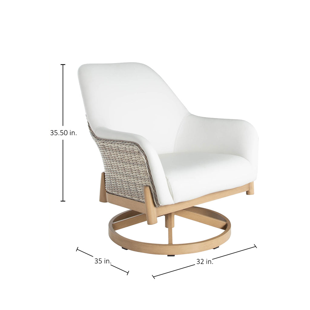 Palma Resin Wicker Outdoor Swivel Lounge Chair