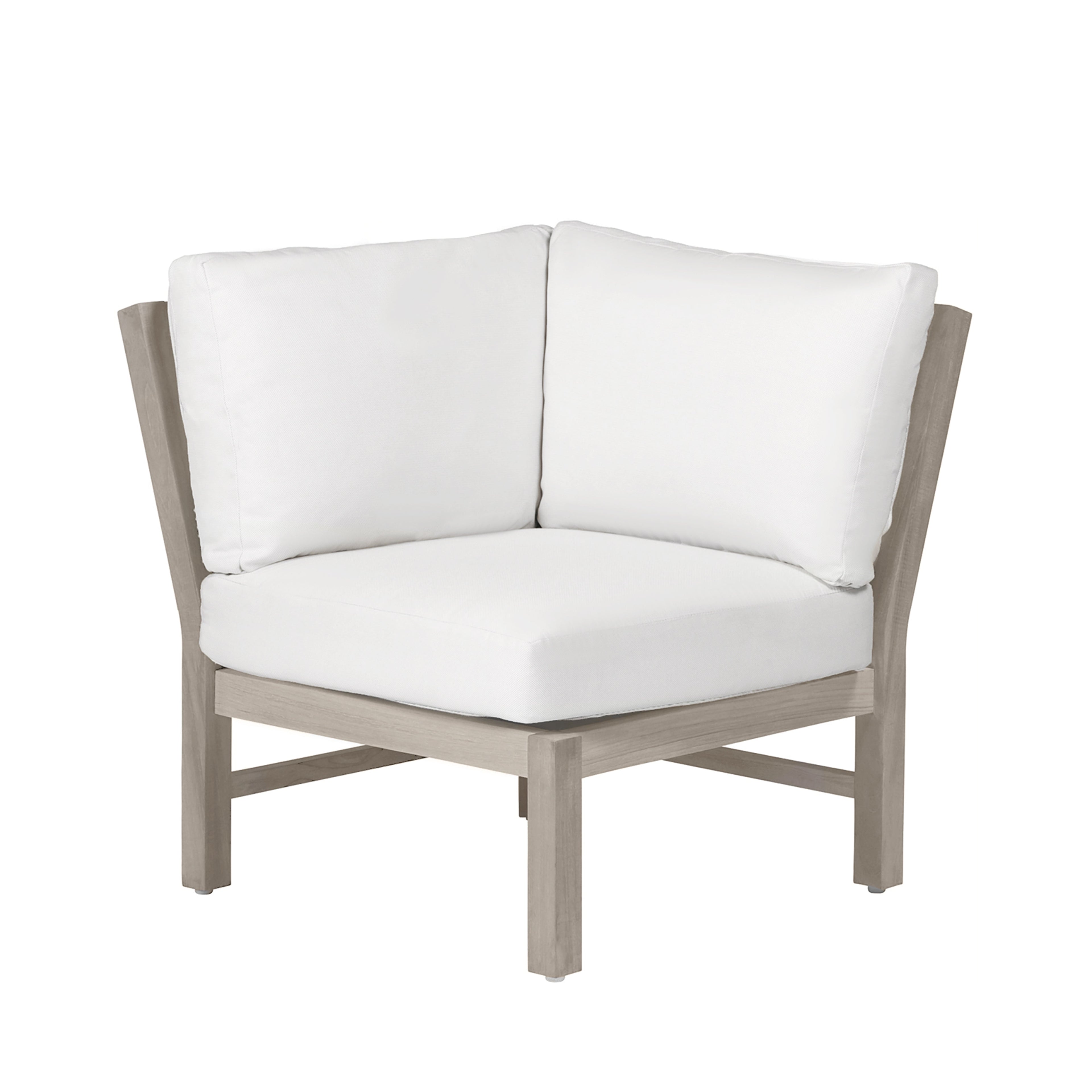 Club Teak Outdoor Sectional Corner Chair