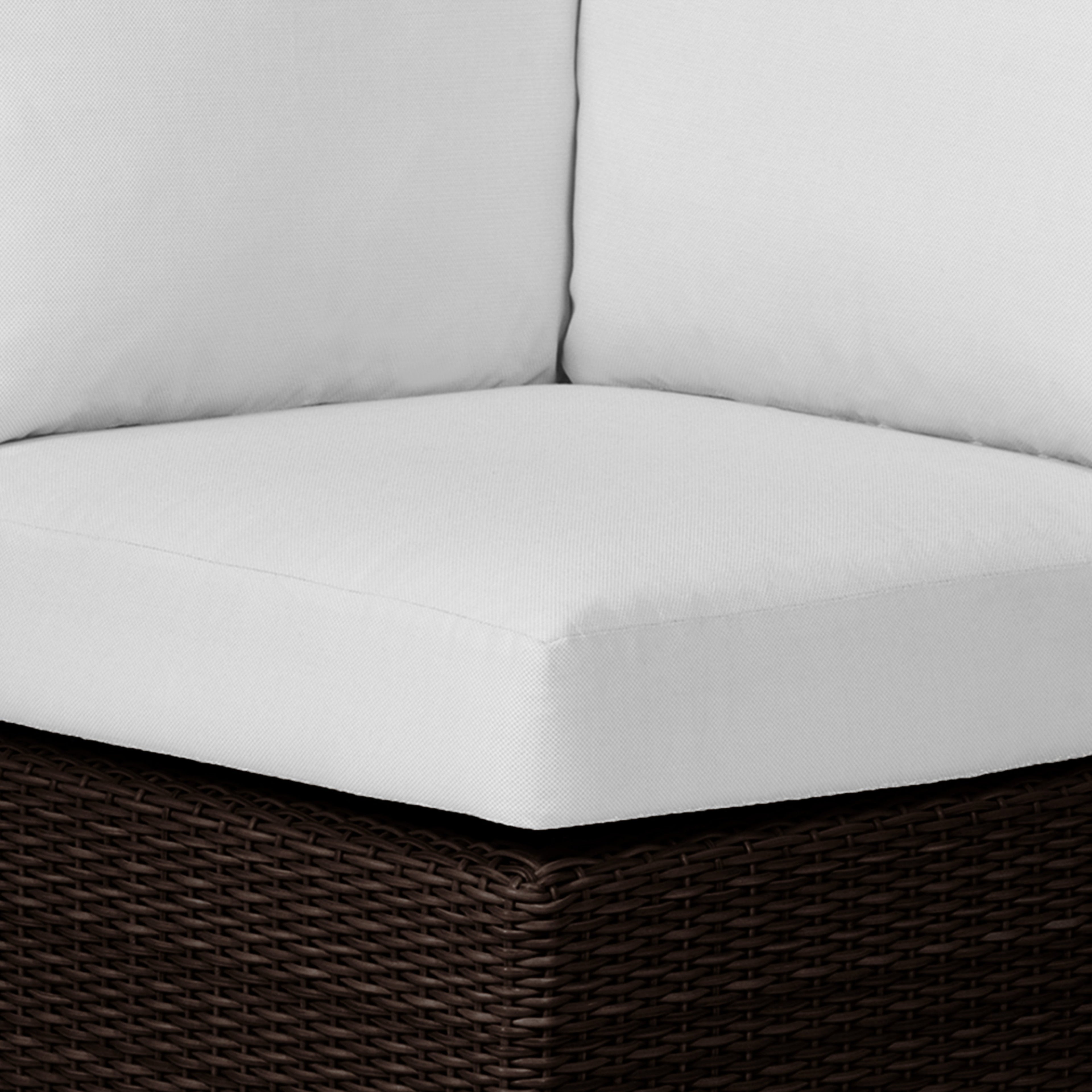 Club Woven Resin Wicker Corner Sectional Sofa