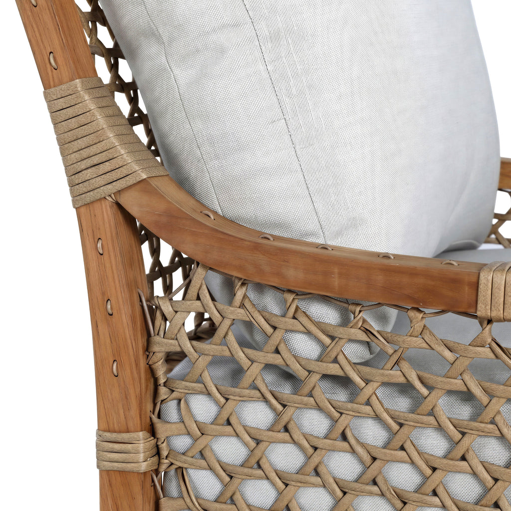 Aspen Teak Outdoor Swivel Lounge