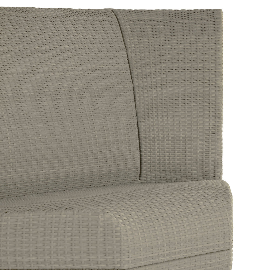 Athena Plus Wicker Corner Slipper Sectional Sofa