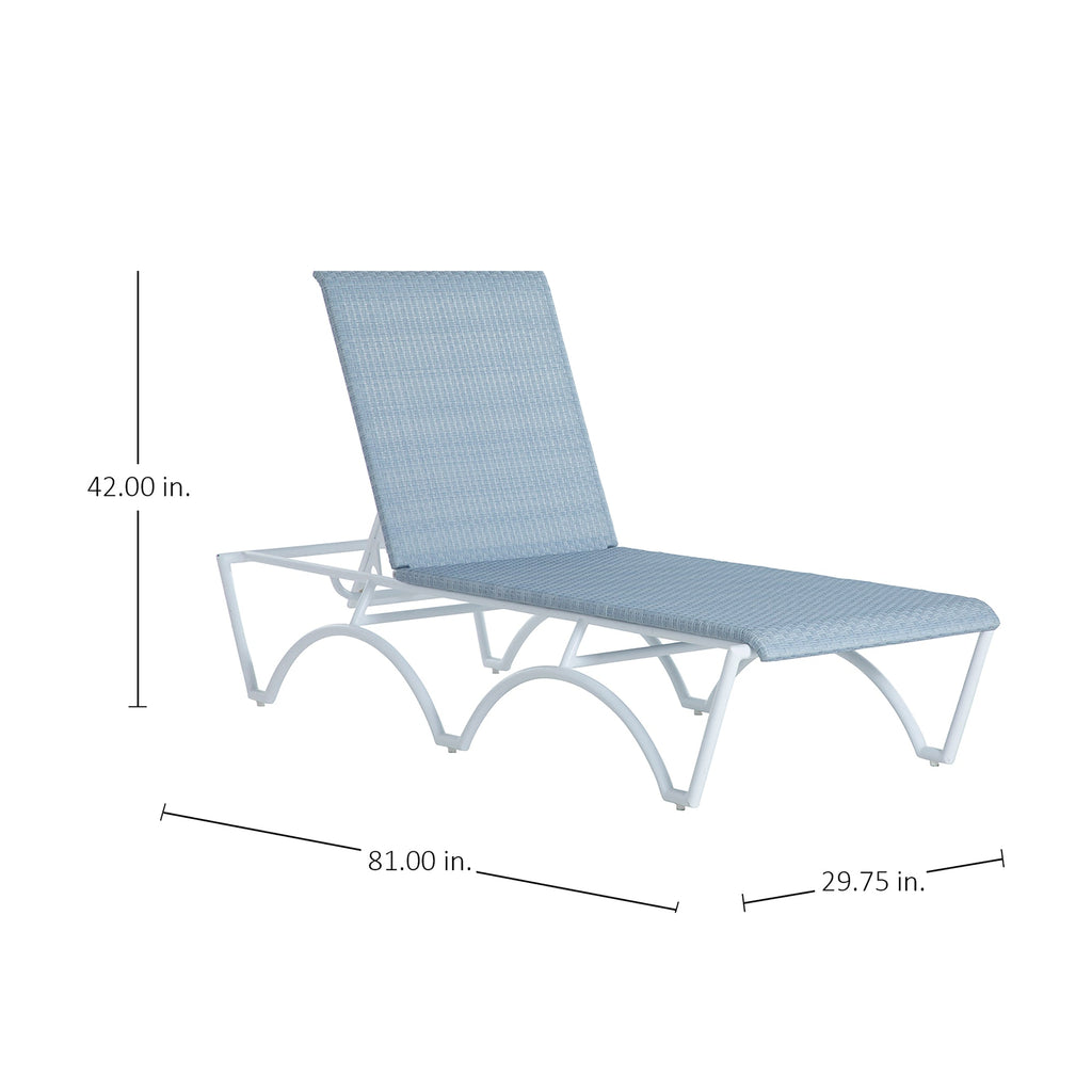 Savoy French Bistro Wicker Outdoor Chaise Lounge