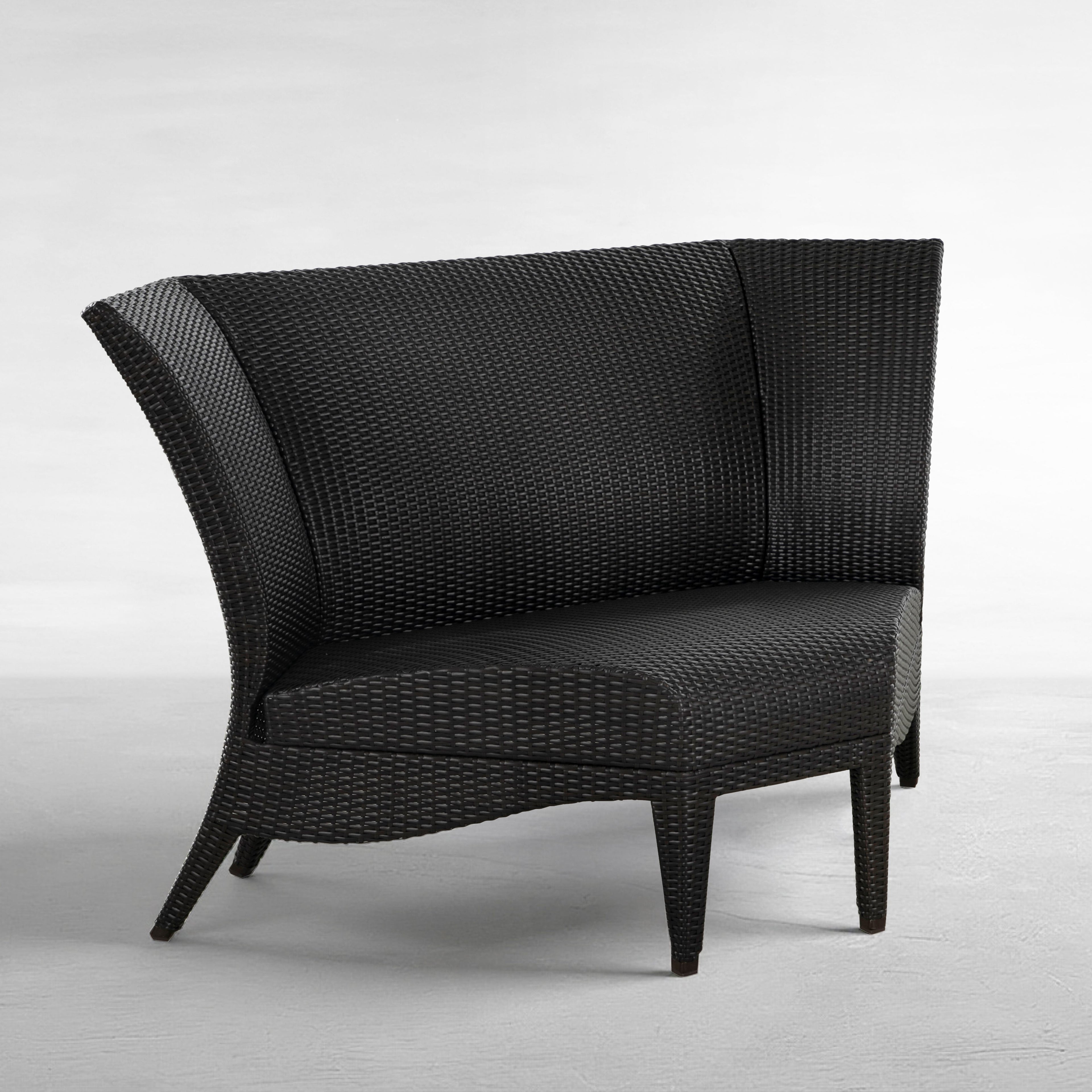 Athena Plus Wicker Corner Slipper Sectional Sofa