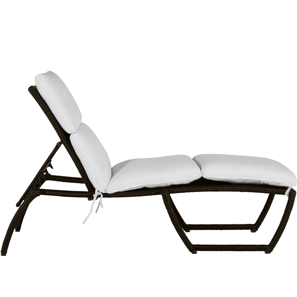 Skye Wicker Outdoor Armless Chaise Lounge