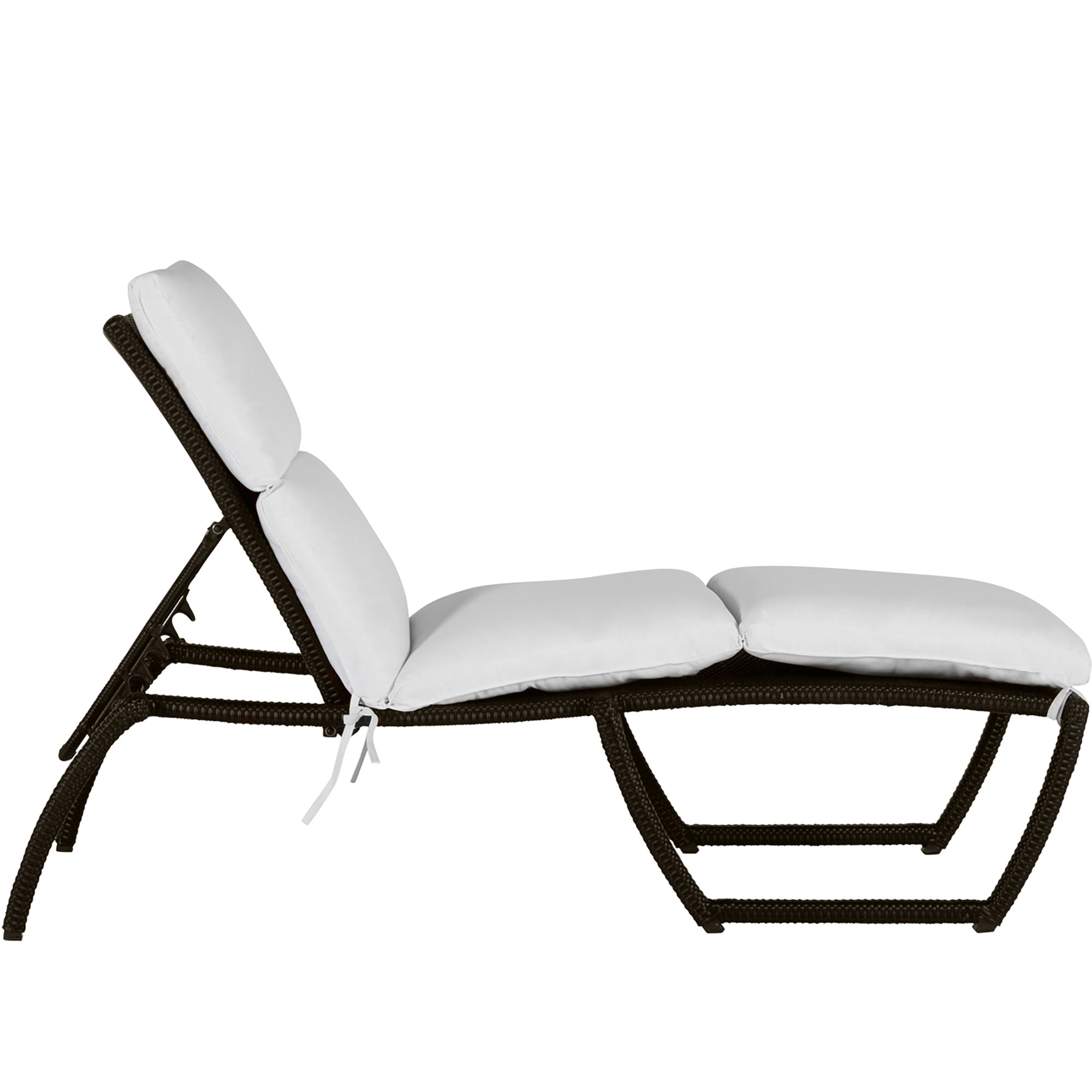 Skye Wicker Outdoor Armless Chaise Lounge