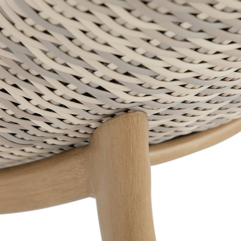 Palma Wicker Outdoor Armless Chaise Lounge