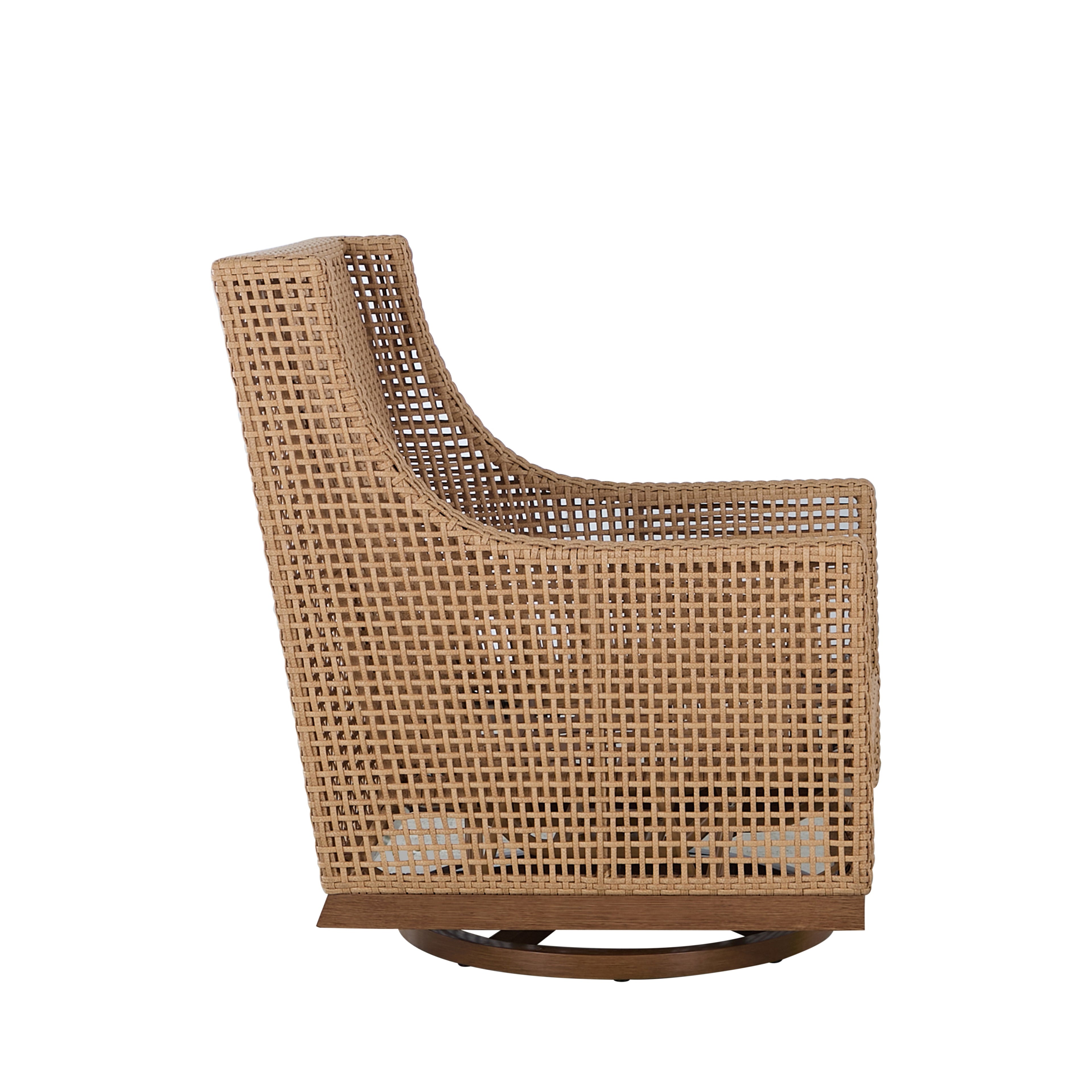 Peninsula Wicker Outdoor Swivel Glide Chair