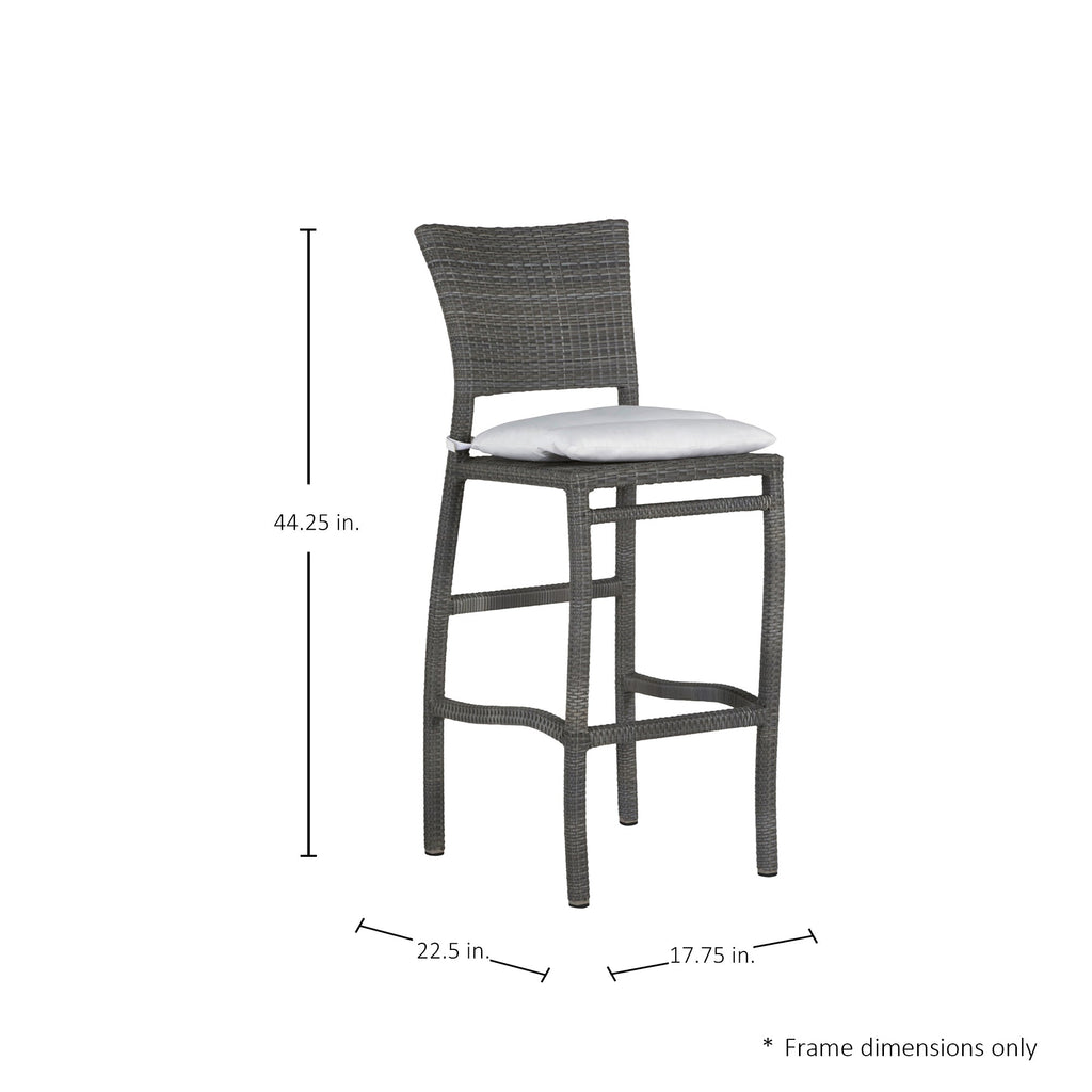 Skye Woven N-Dura Resin Wicker Outdoor Bar Stool