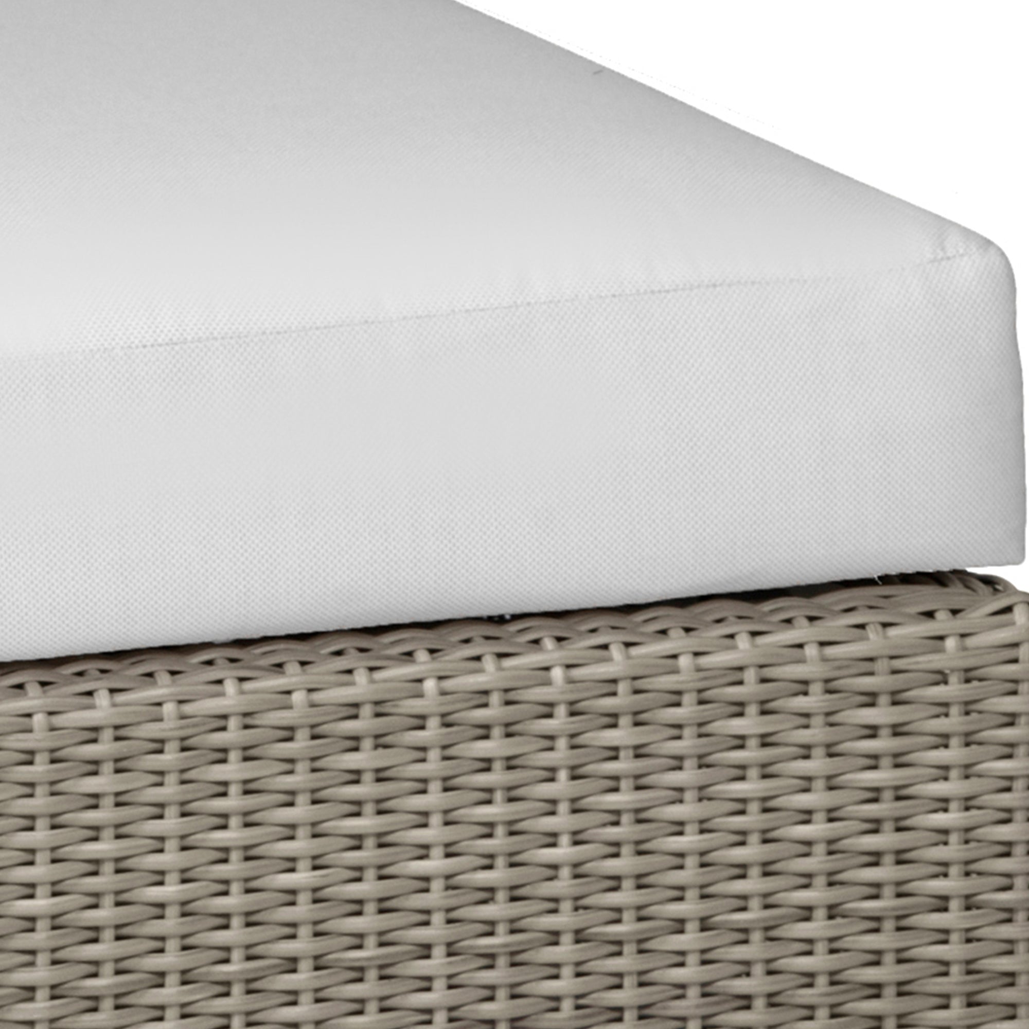 Club N-Dura Resin Wicker Outdoor Woven Ottoman