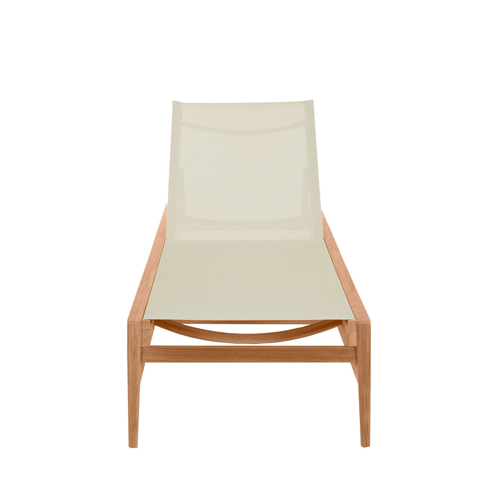 Coast Teak Outdoor Armless Chaise Lounge