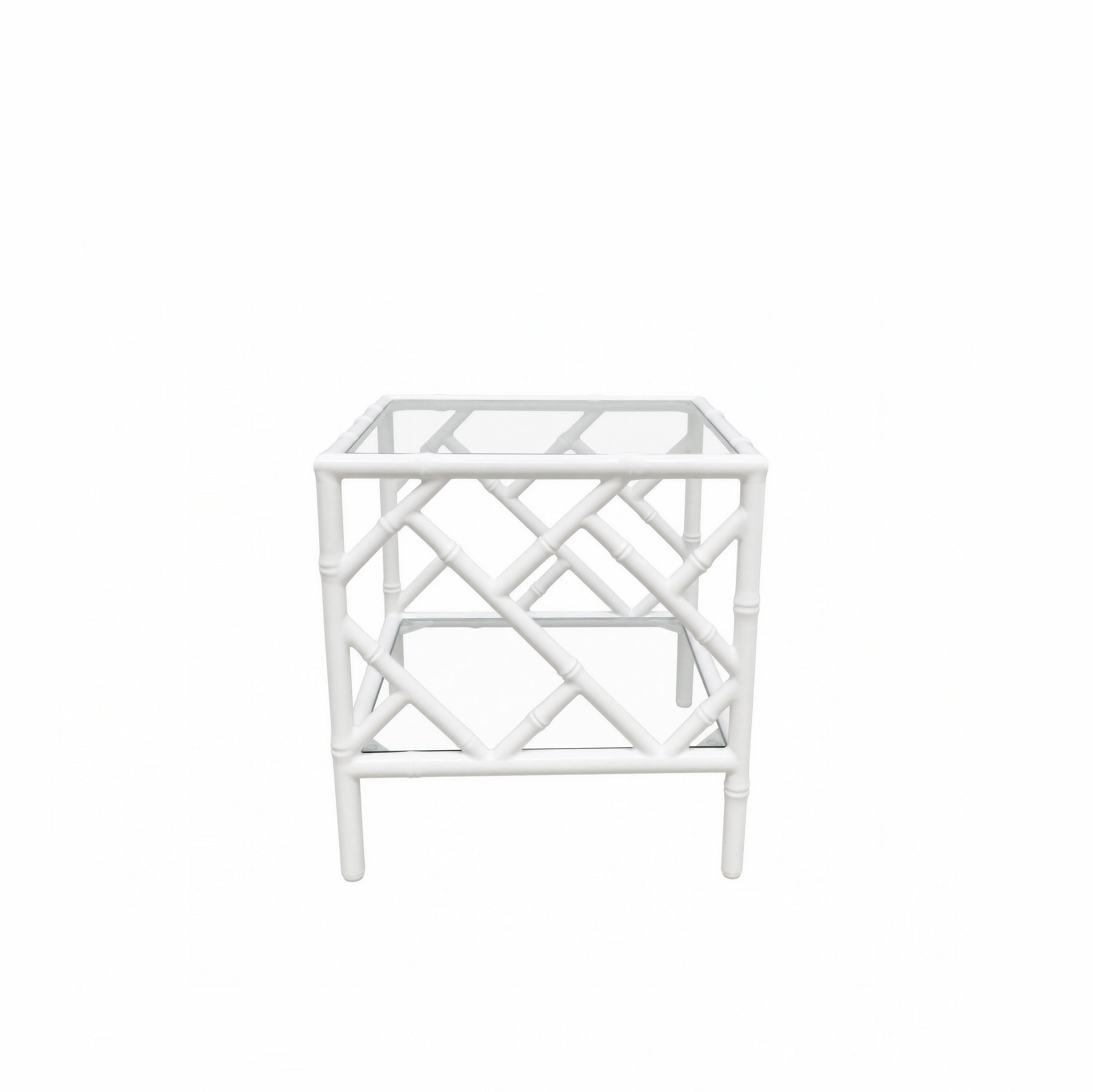 Palm Court End Table W/Glass