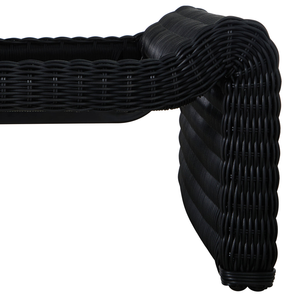 Como Resin Wicker Chaise