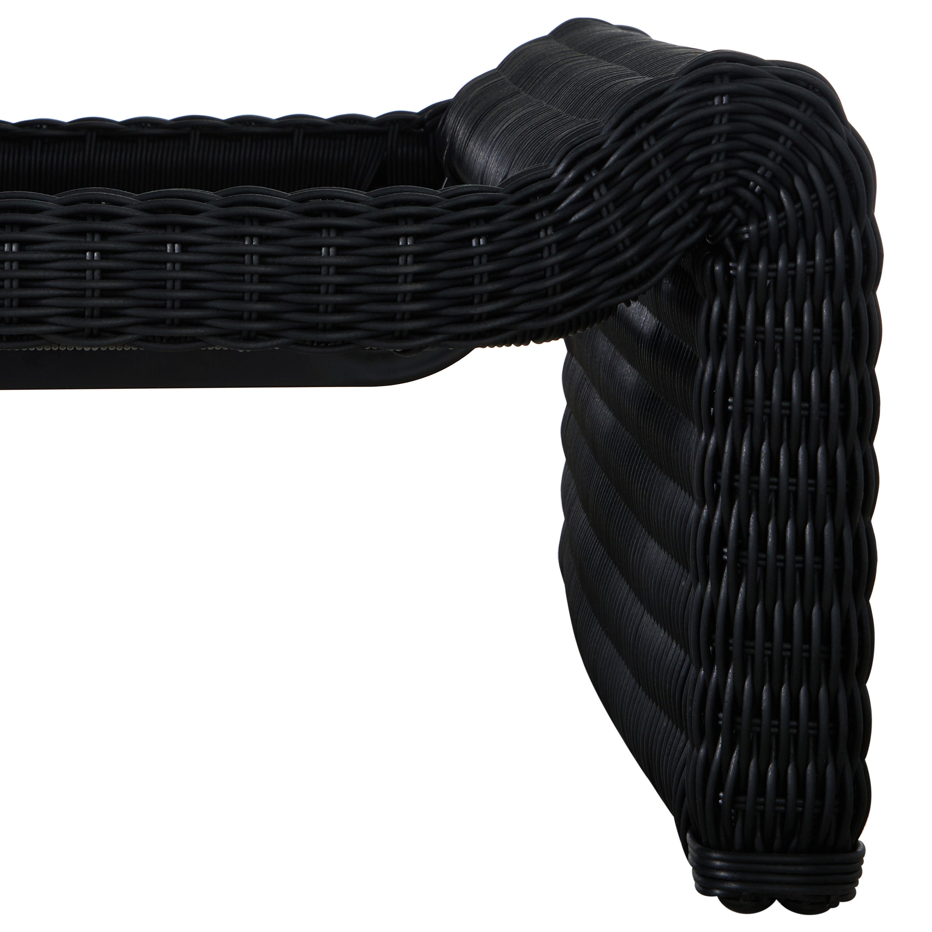 Como Resin Wicker Chaise