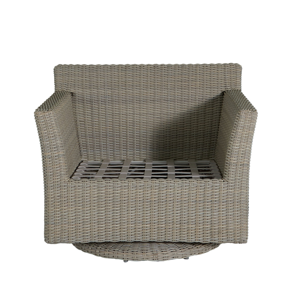 Club Woven Resin Wicker Swivel Glider Chair