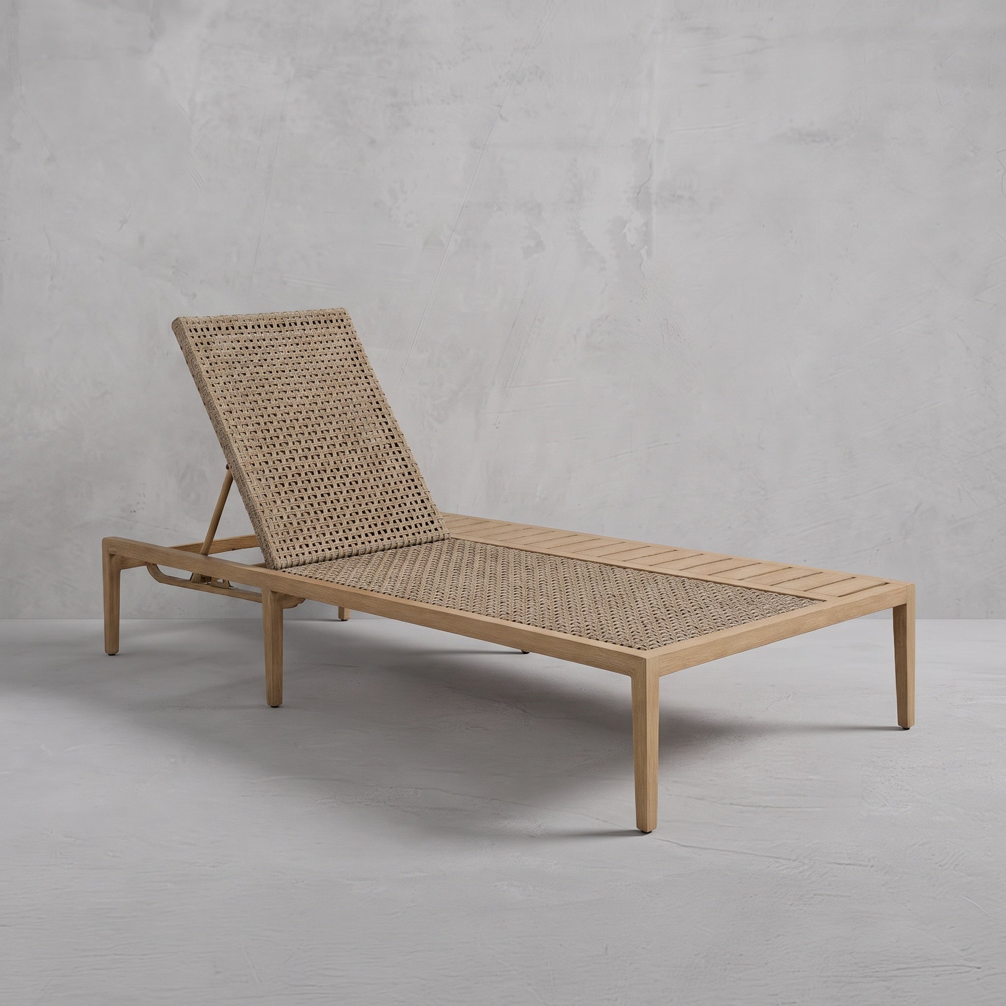Harbor Wicker Outdoor Armless Chaise Lounge