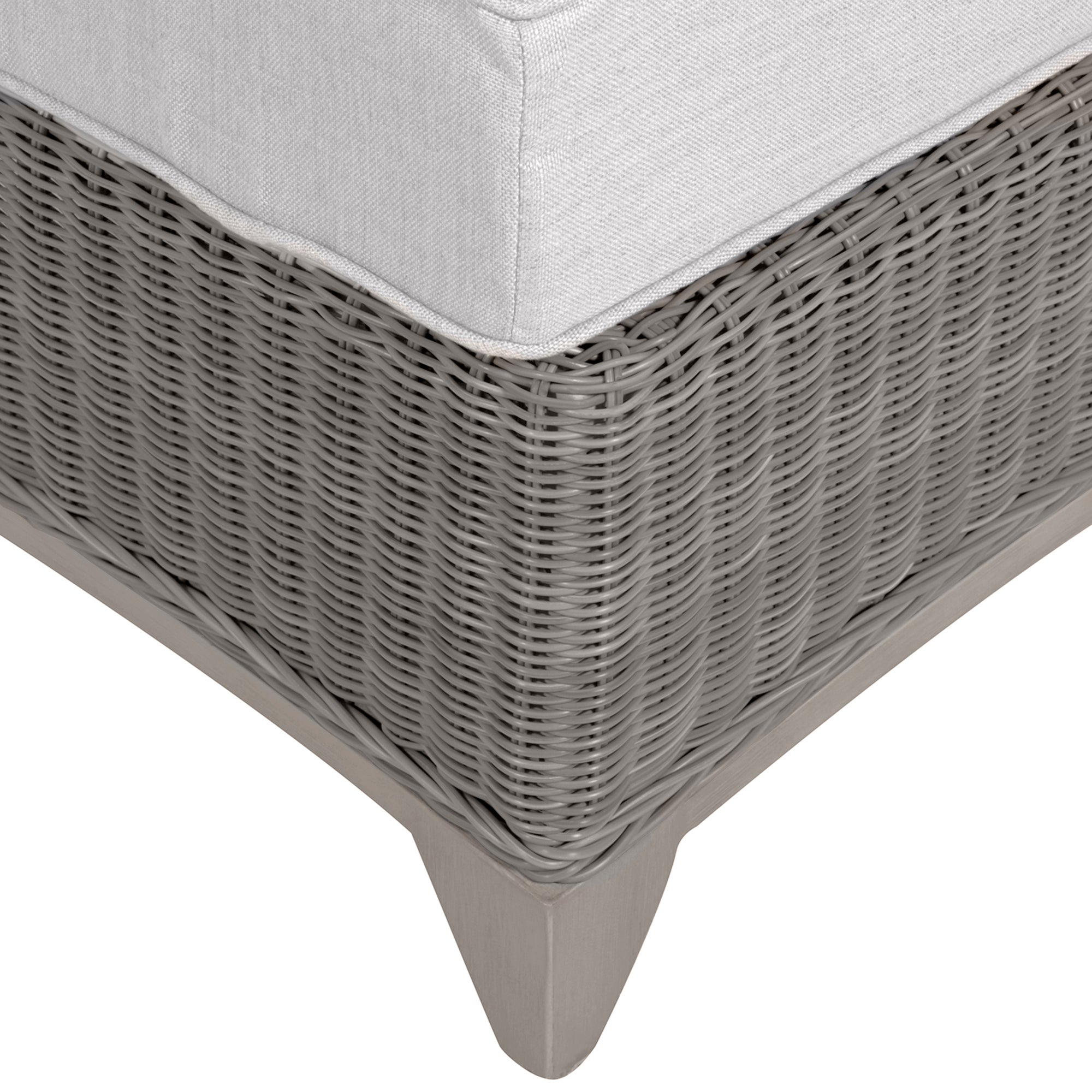 Astoria N-Dura Resin Wicker Outdoor Woven Ottoman