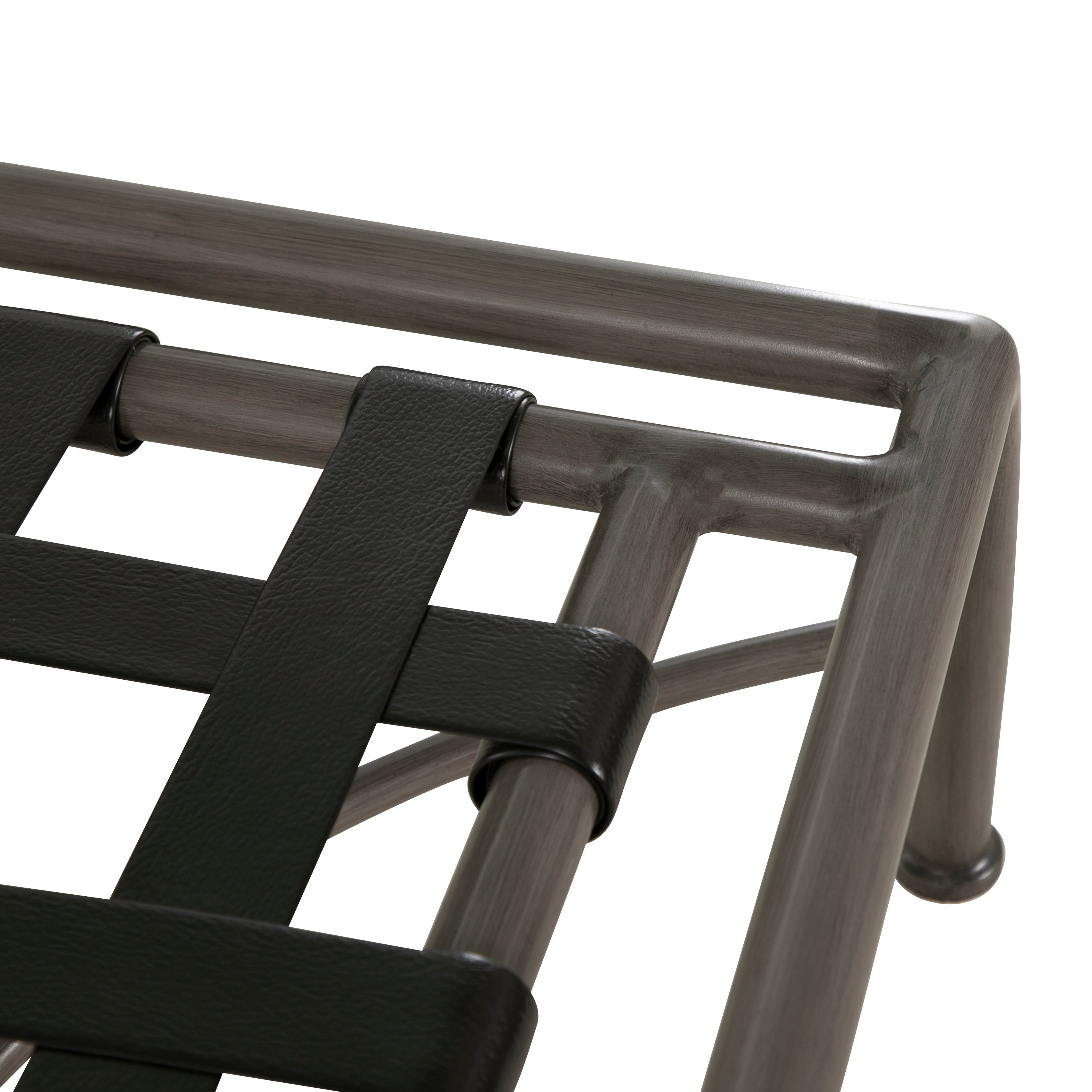 Elegante Aluminum Outdoor Woven Ottoman