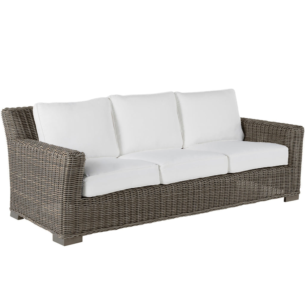 Rustic Resin Wicker Outdoor Sofa