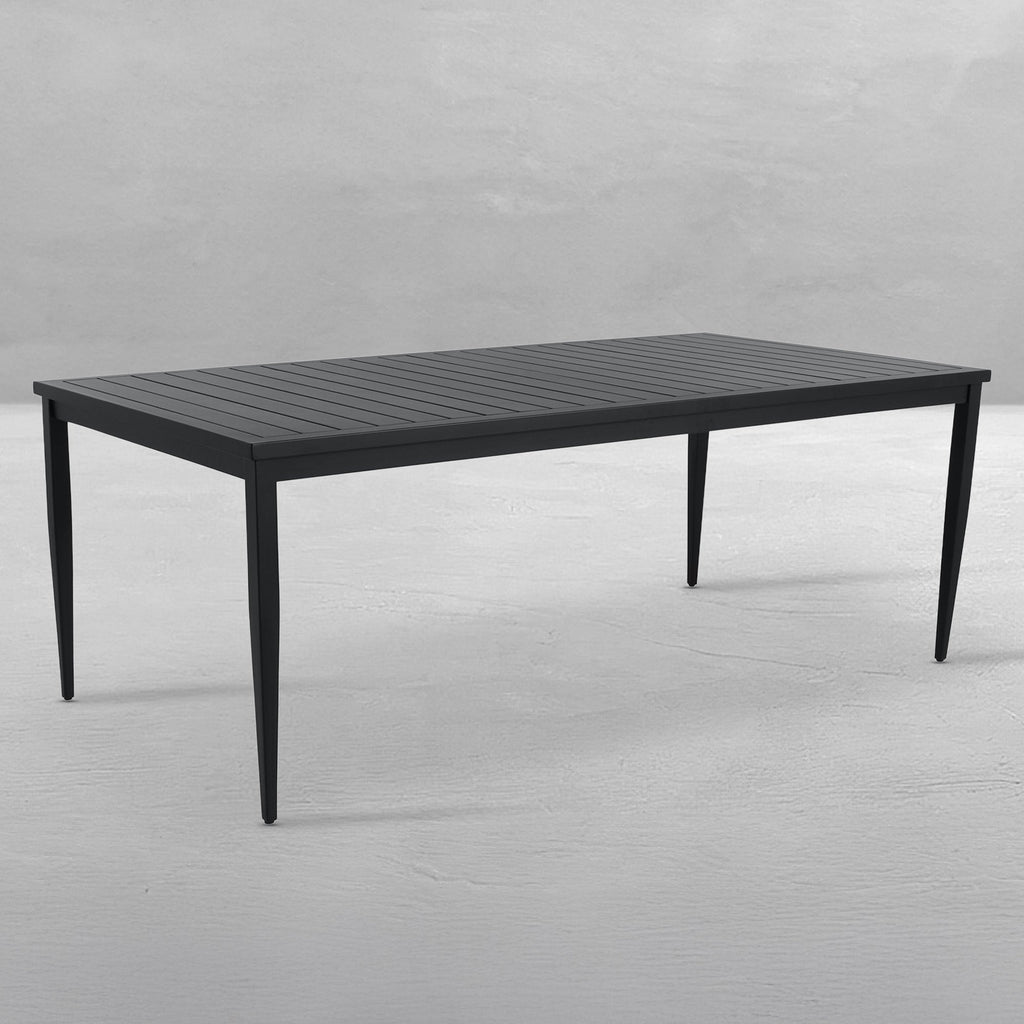 Brookings Rectangle Outdoor Slatted Dining Table