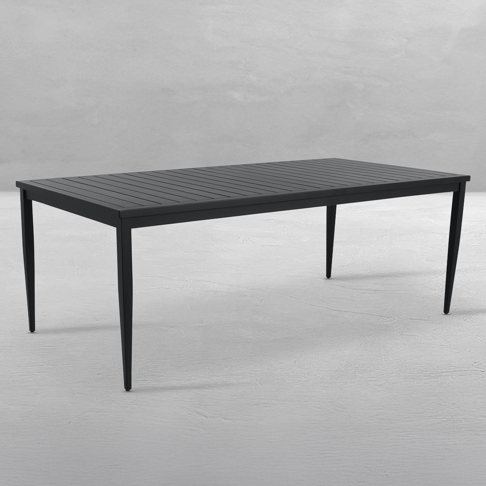 Brookings Rectangle Outdoor Slatted Dining Table