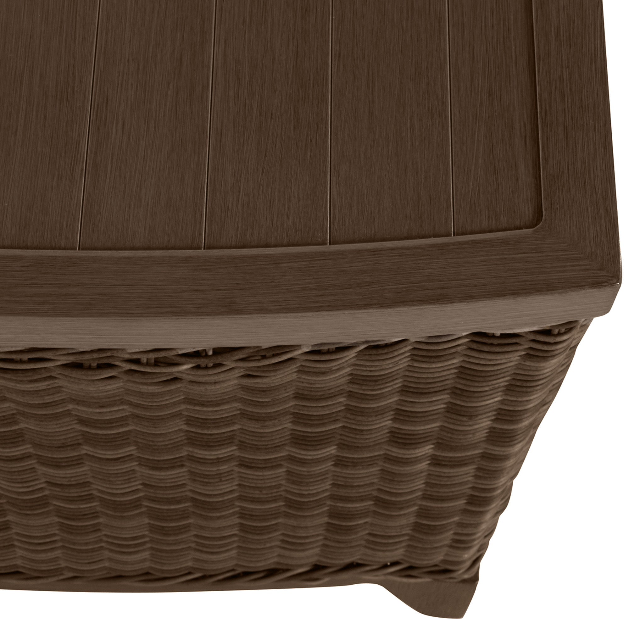 Astoria Wicker 21" Square Outdoor End Table