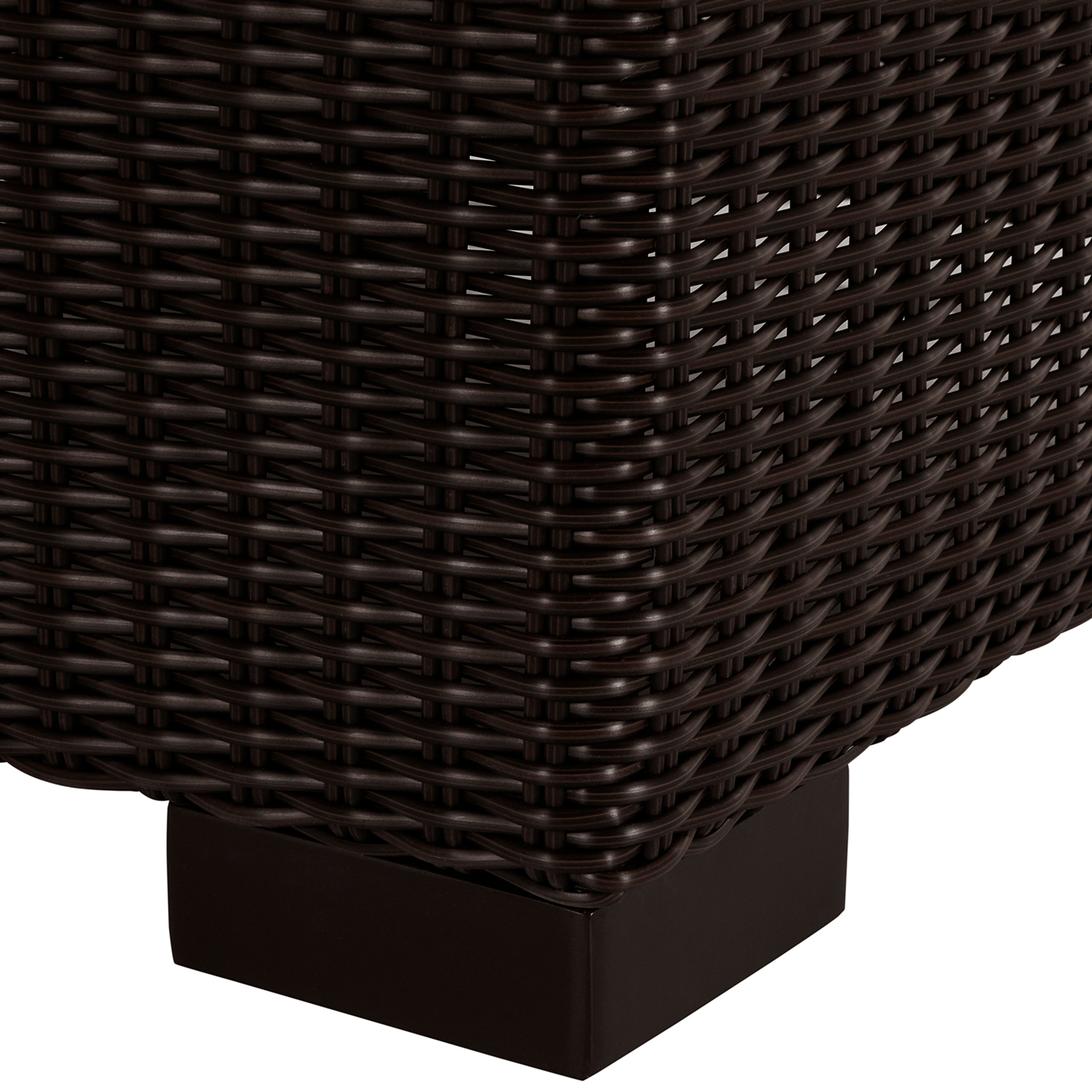 Club Woven Inside Outdoor Round Corner Chair