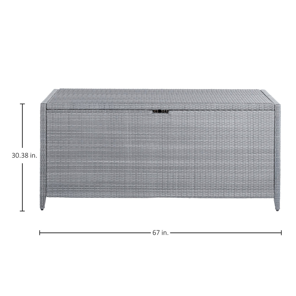 N-Dura Resin Wicker Outdoor Cushion Storage Box